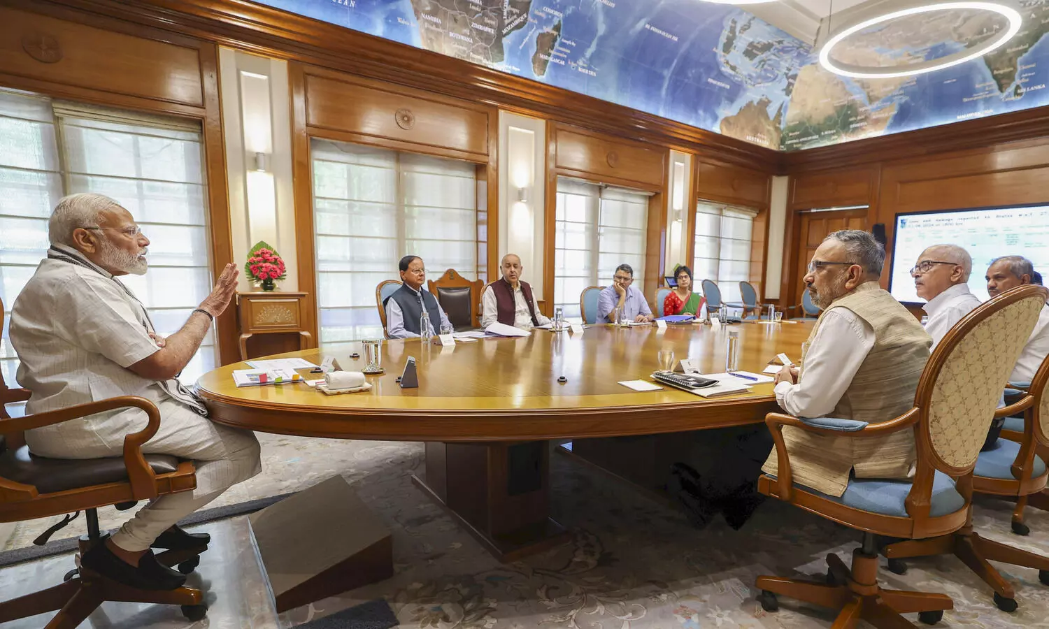 PM Modi chairs host of meetings, asks officials to ensure fire drills in hospitals, public places