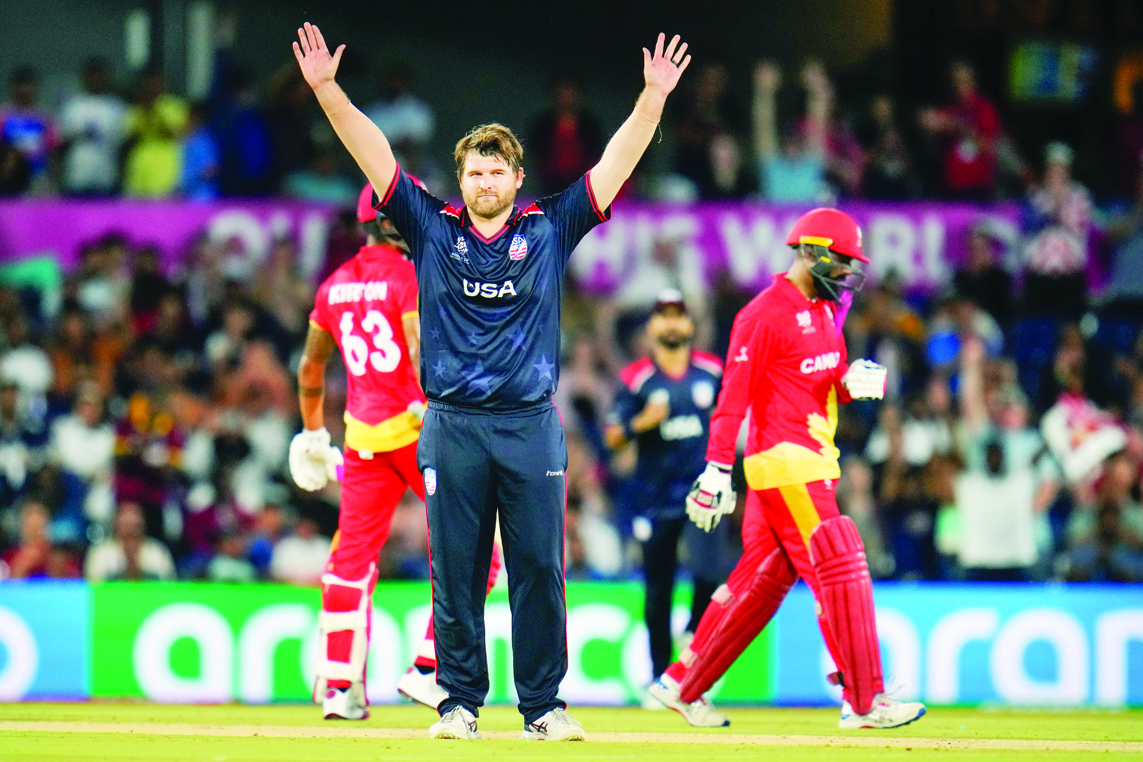 USA thump Canada by 7 wickets