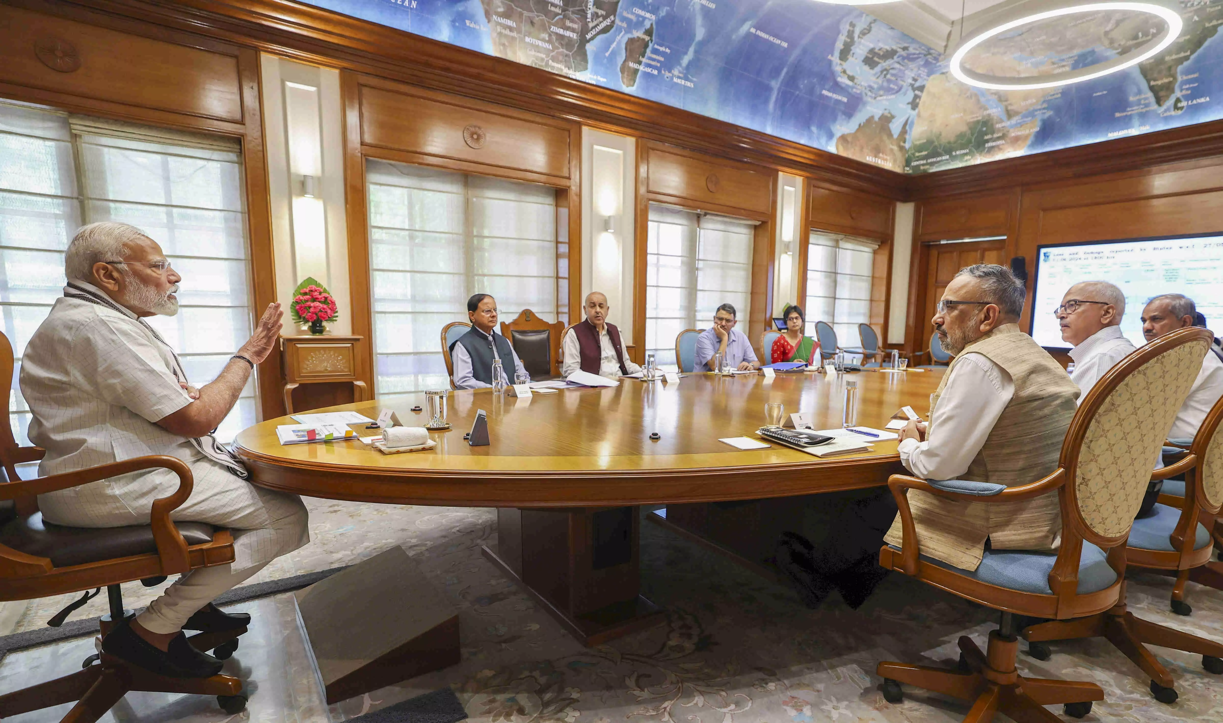 PM Modi chairs host of meetings, asks officials to ensure fire drills in hospitals, public places PM Modi chairs host of meetings, asks officials to ensure fire drills in hospitals, public places