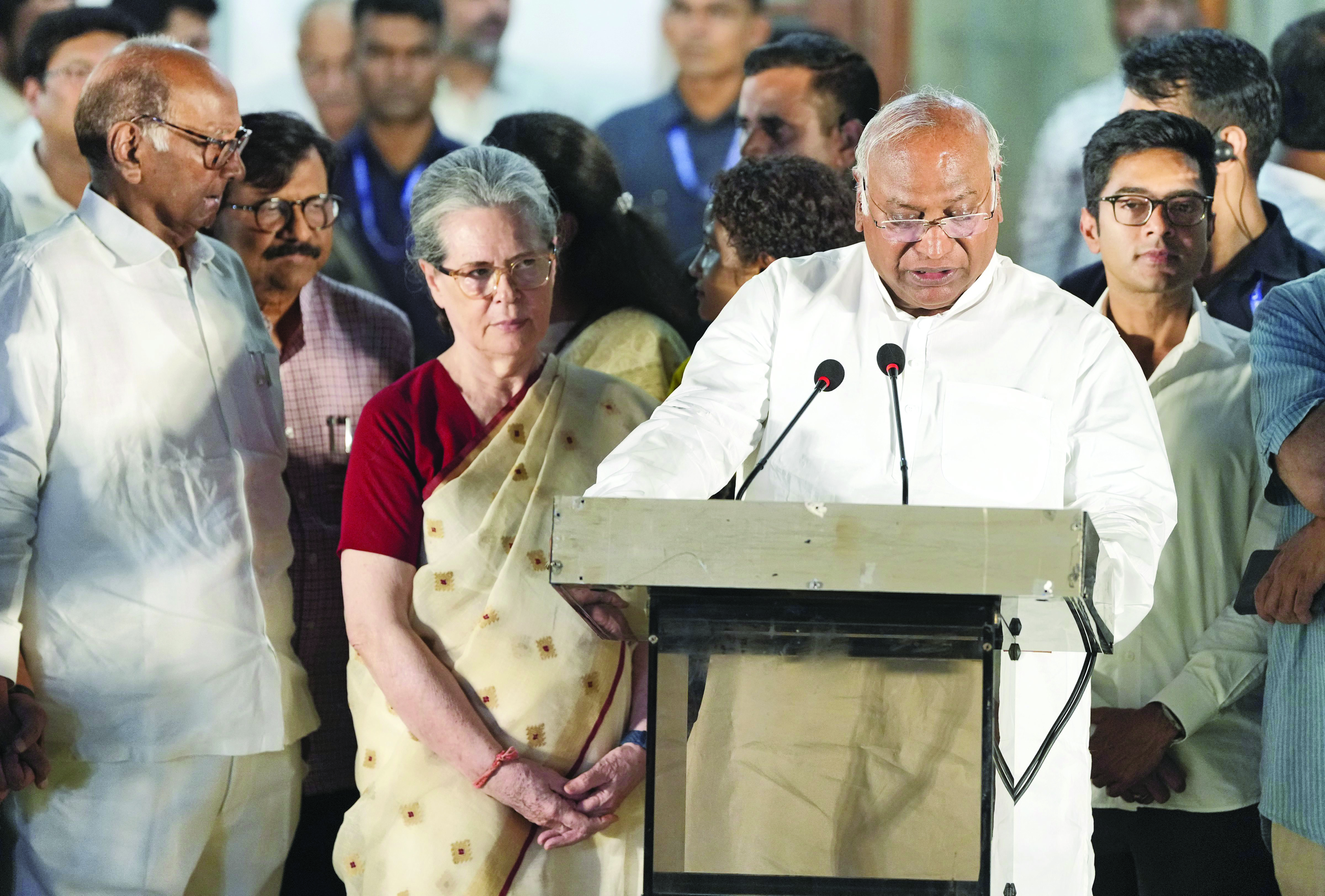 Mandate rebukes BJP, INDIA bloc will continue its fight against ‘fascist rule’: Kharge