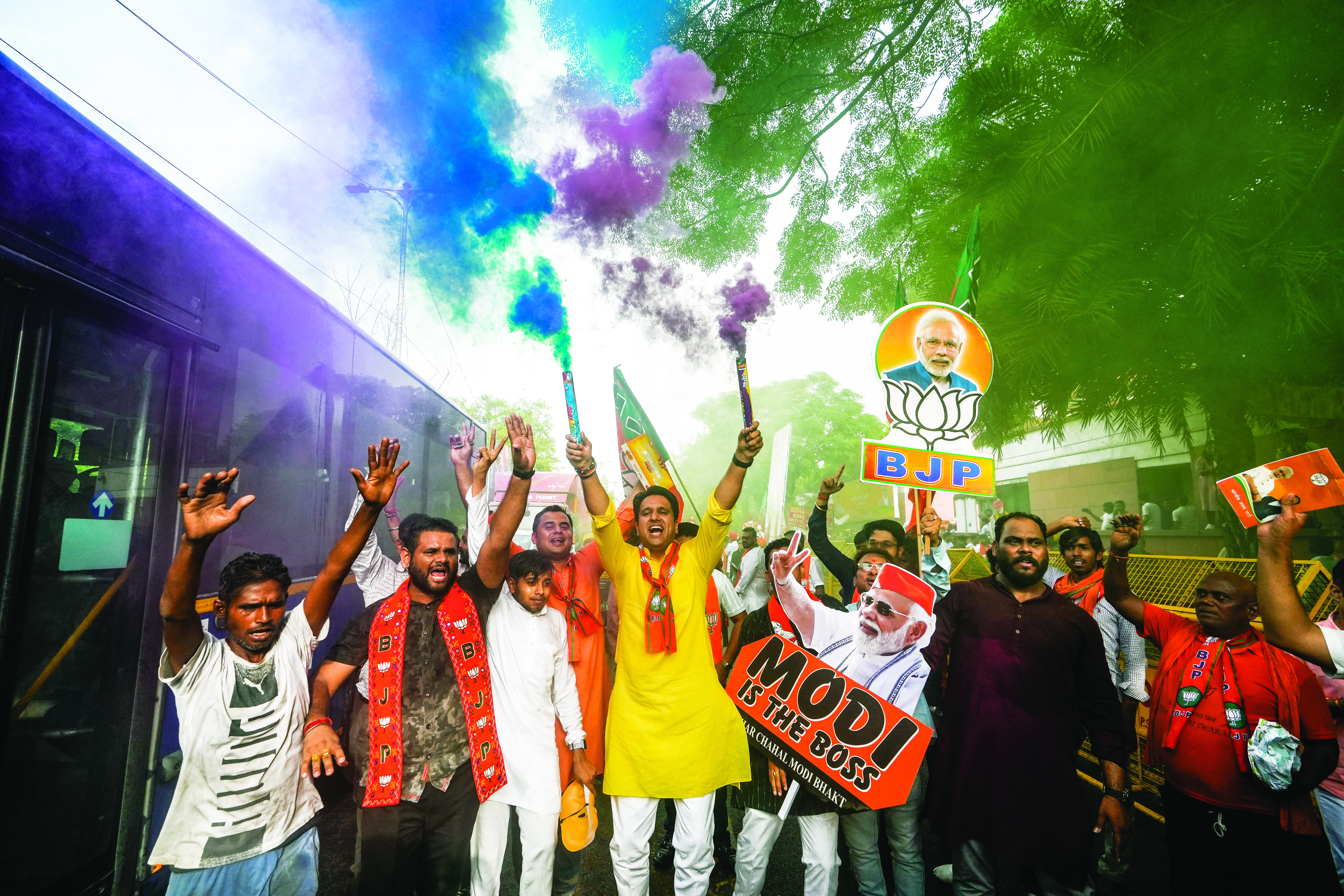 Jubilant BJP hopeful for Assembly polls but sees dip in victory margins in LS polls Jubilant BJP hopeful for Assembly polls but sees dip in victory margins in LS polls
