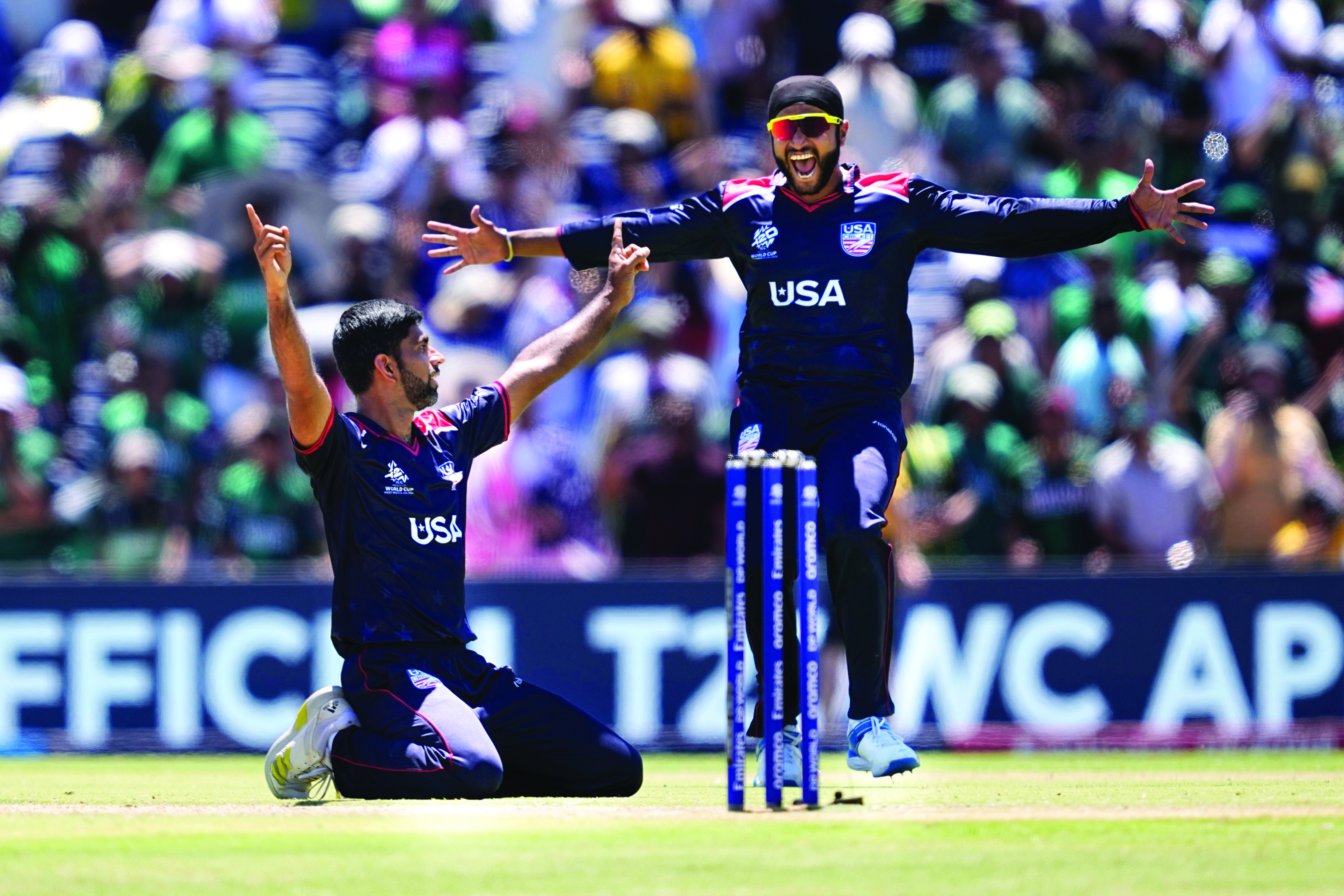 Newcomers USA record historic win over Pakistan in T20 WC Newcomers USA record historic win over Pakistan in T20 WC