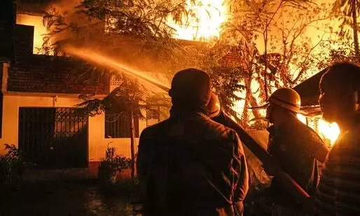 Militants torch police outpost and homes in Manipurs Jiribam district