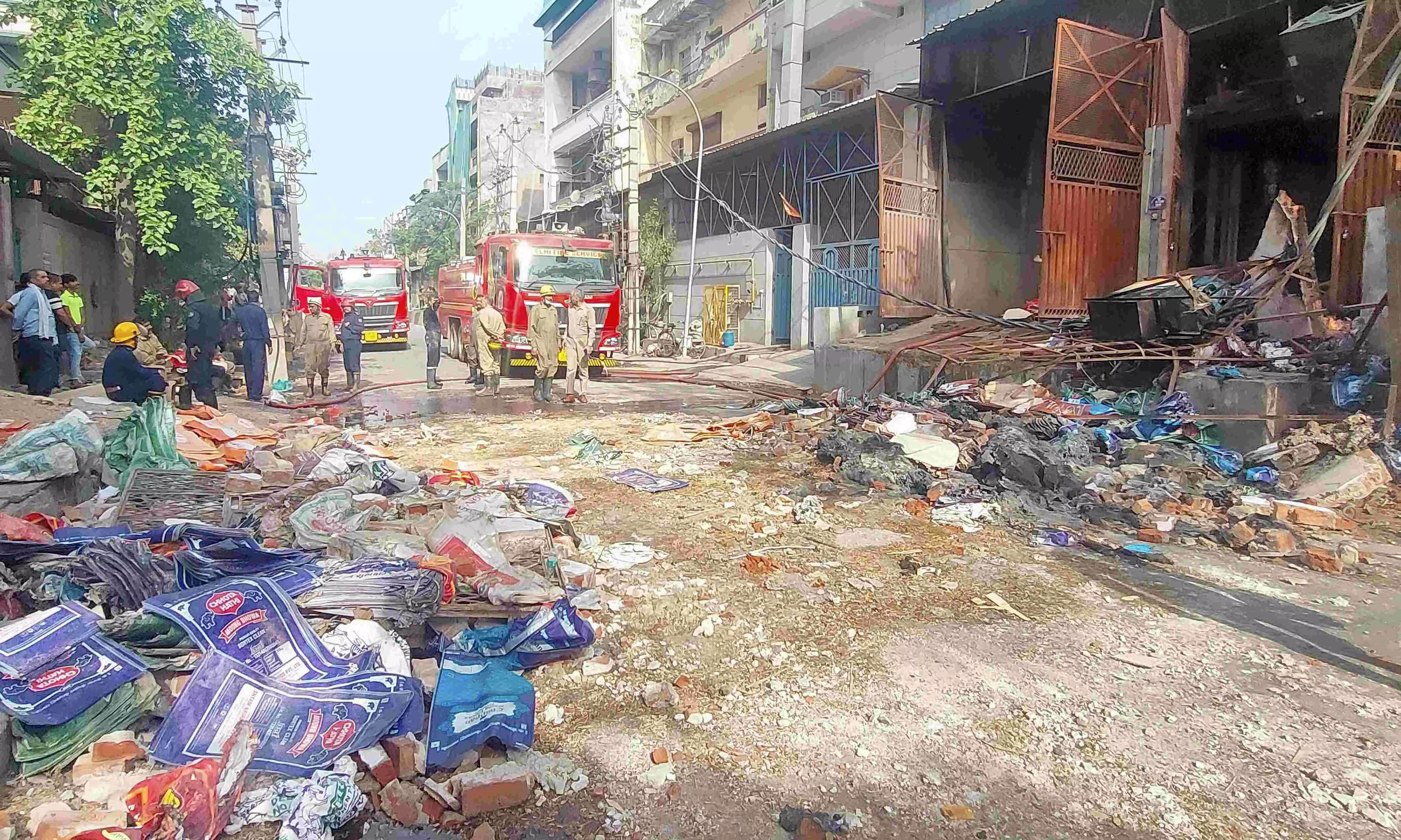 Three workers dead, six injured in Narela food processing unit fire Three workers dead, six injured in Narela food processing unit fire