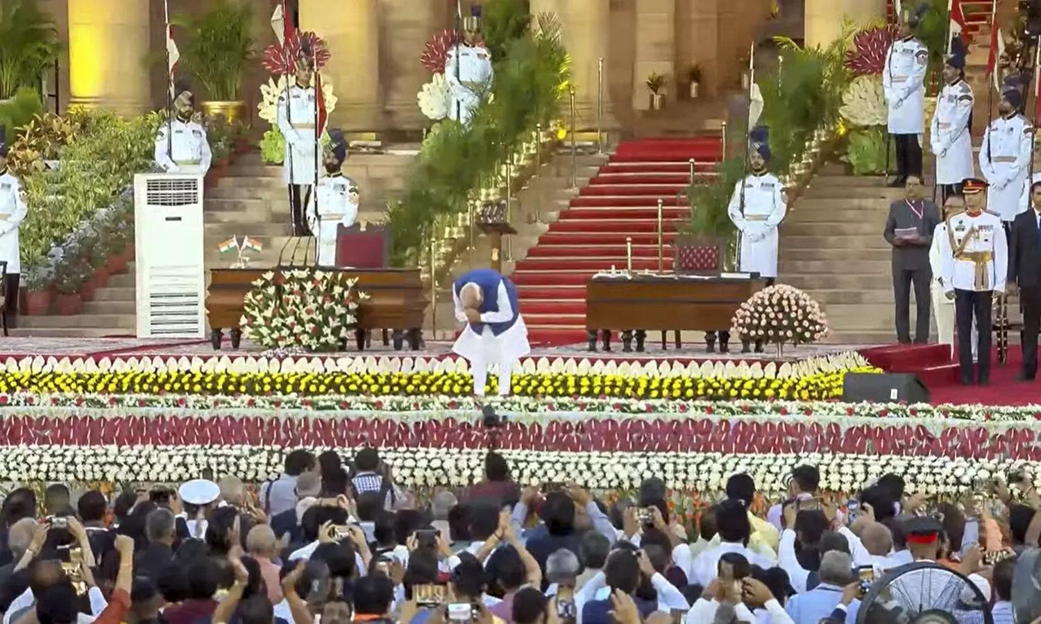 Modi sworn in as PM for third consecutive term; Rajnath, Shah, Gadkari return as ministers