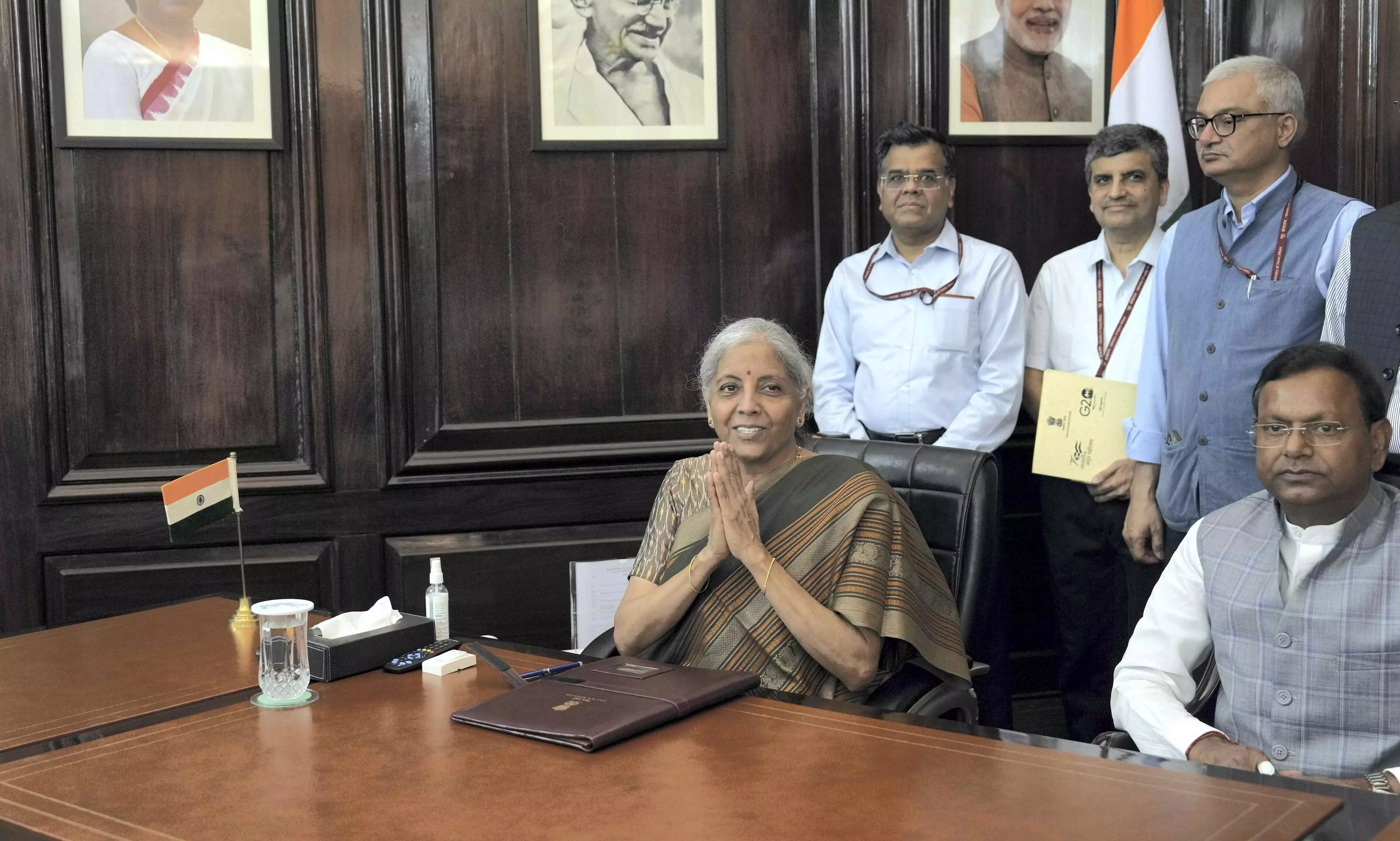 Nirmala Sitharaman assumes charge of Finance Ministry Nirmala Sitharaman assumes charge of Finance Ministry
