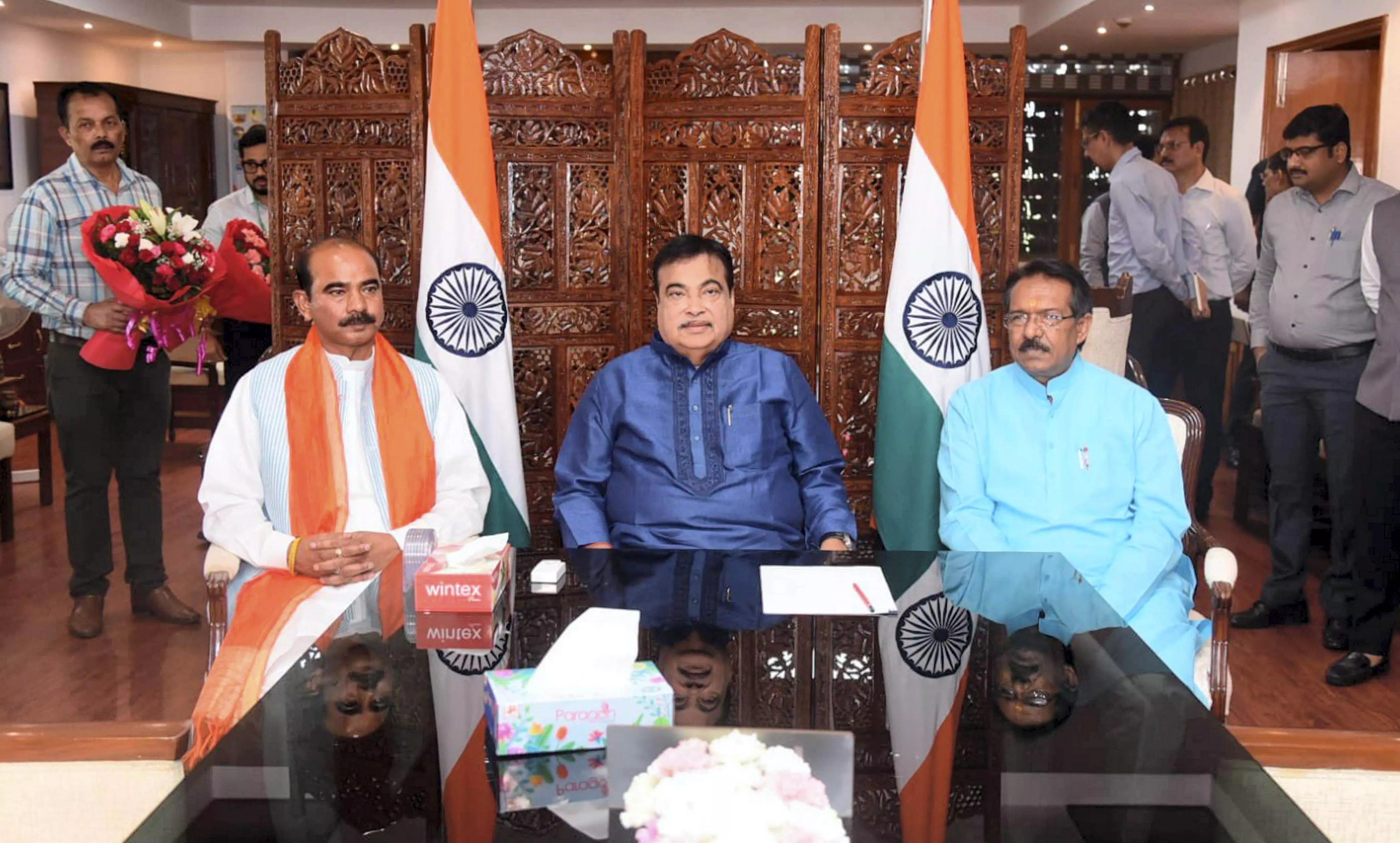 Nitin Gadkari takes charge as Minister of Road Transport and Highways Nitin Gadkari takes charge as Minister of Road Transport and Highways