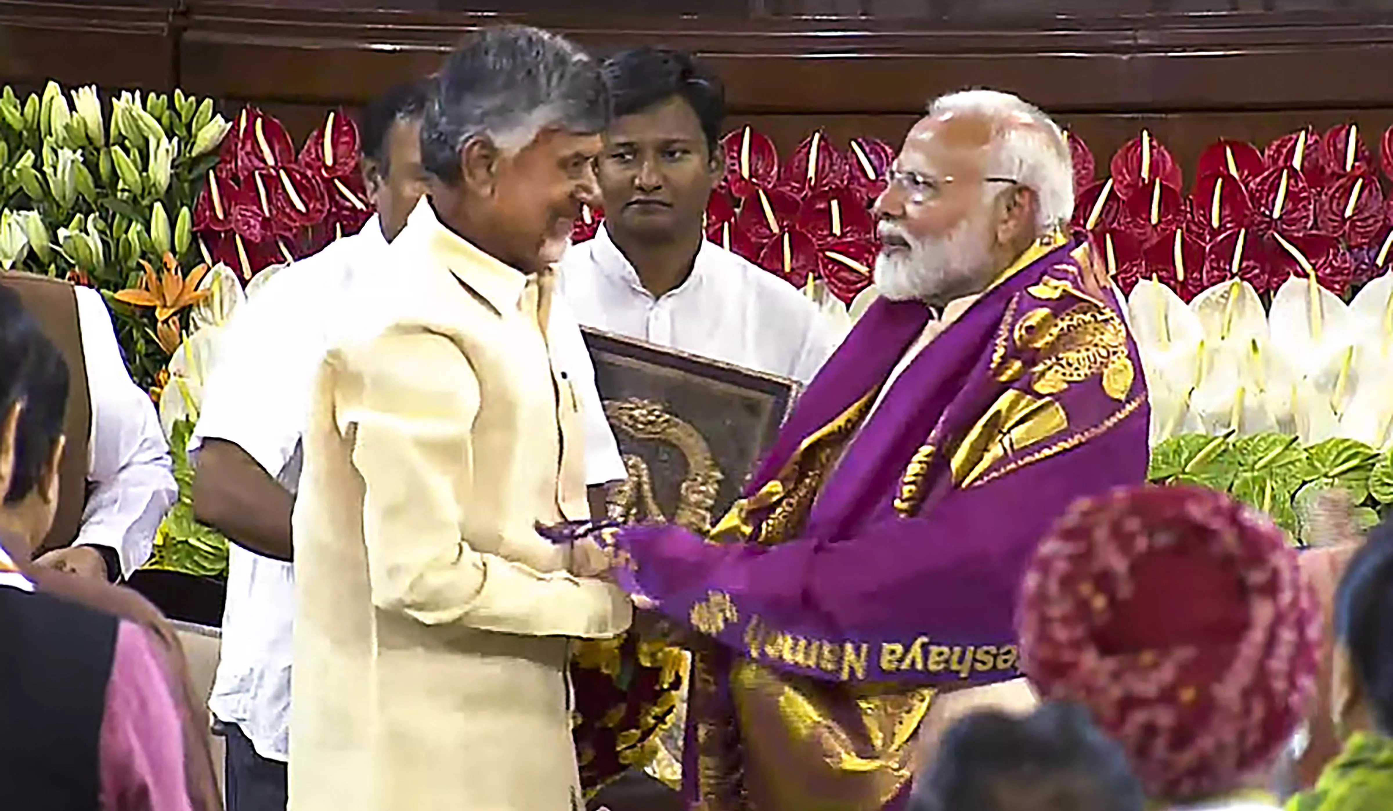 Chandrababu Naidu sworn in as Andhra Pradesh CM Chandrababu Naidu sworn in as Andhra Pradesh CM