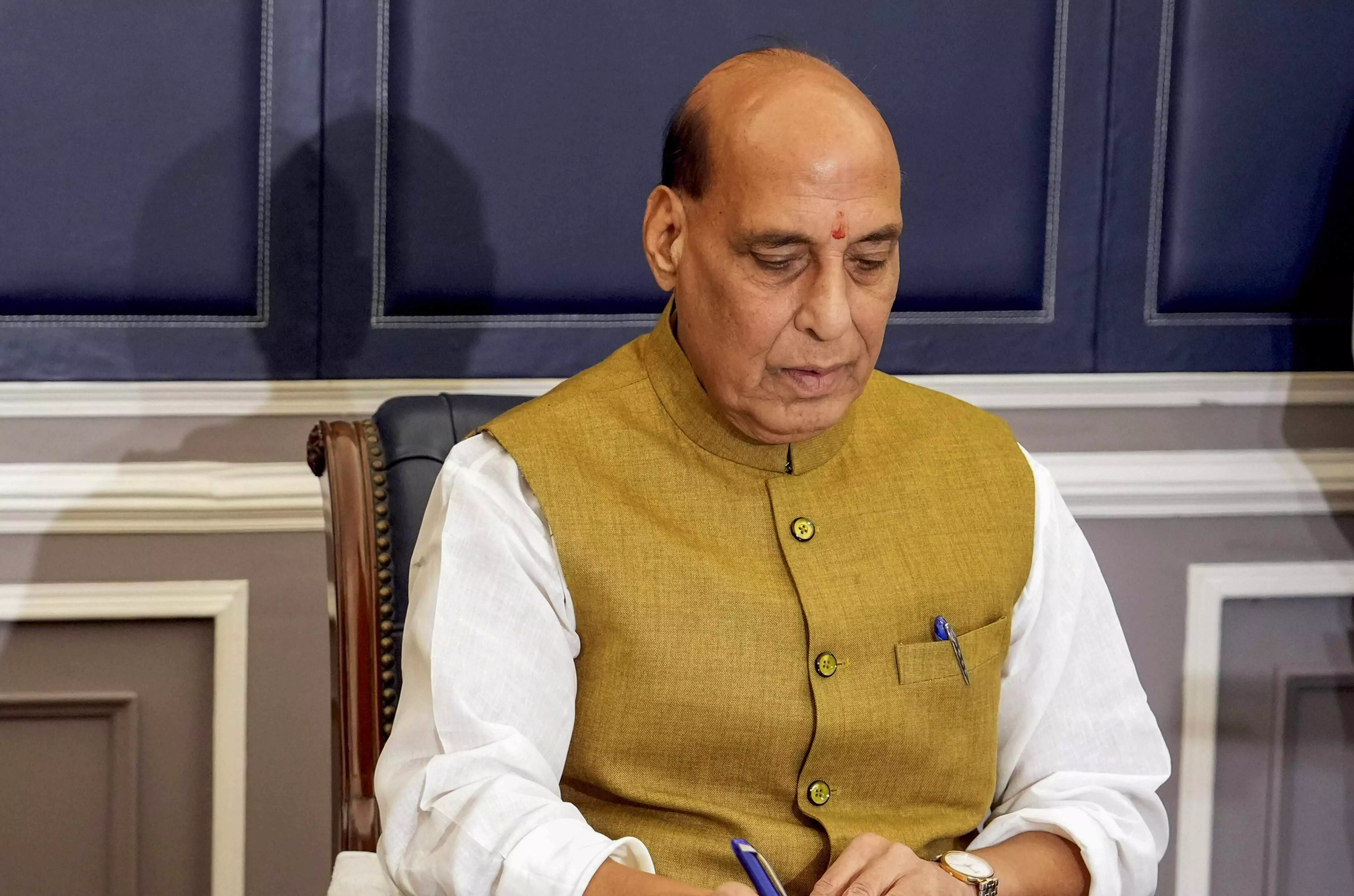 Will focus on strengthening national security, military modernisation: Rajnath Singh Will focus on strengthening national security, military modernisation: Rajnath Singh