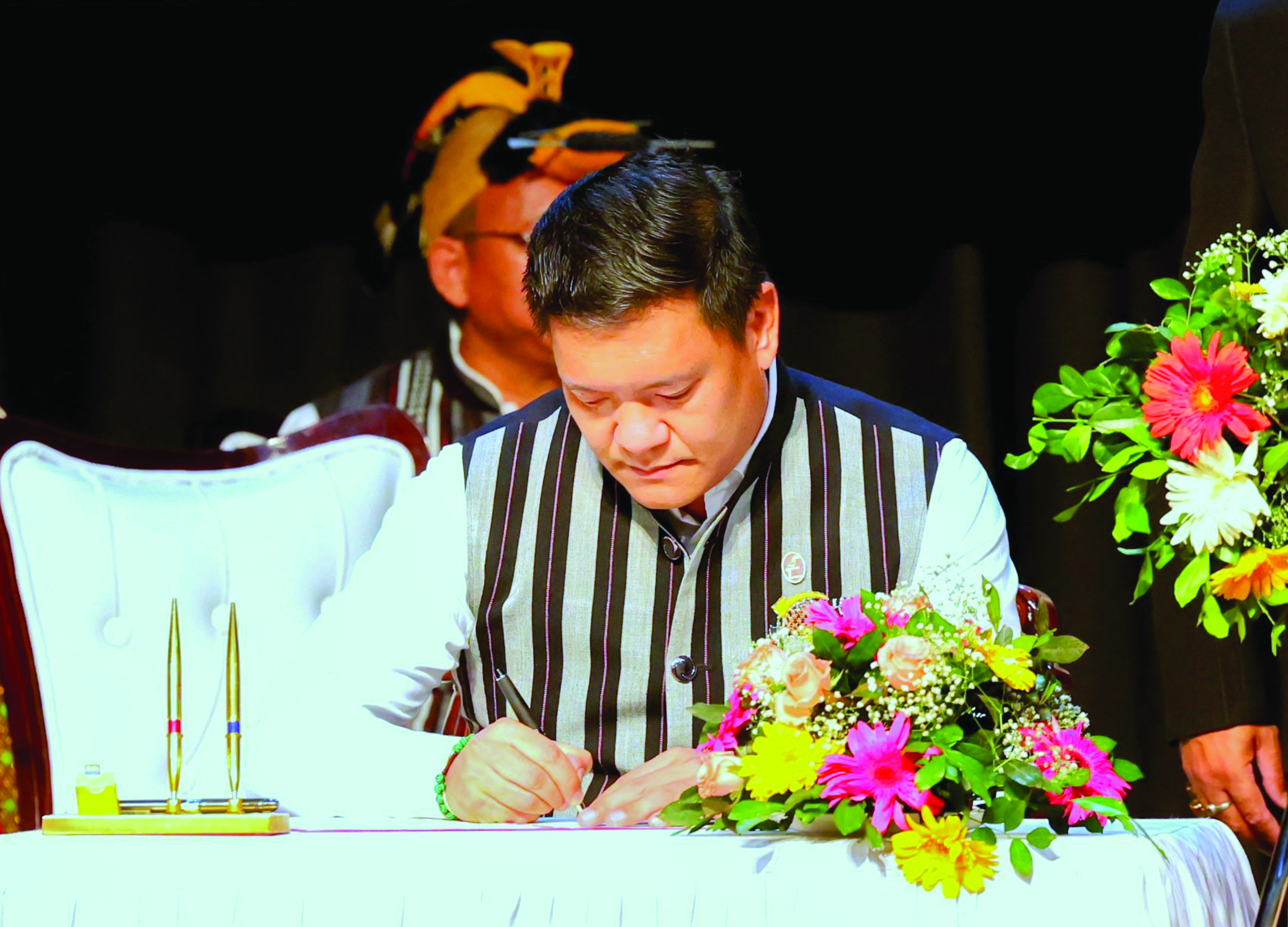 Pema Khandu sworn in as Arunachal Pradesh CM for third straight term Pema Khandu sworn in as Arunachal Pradesh CM for third straight term