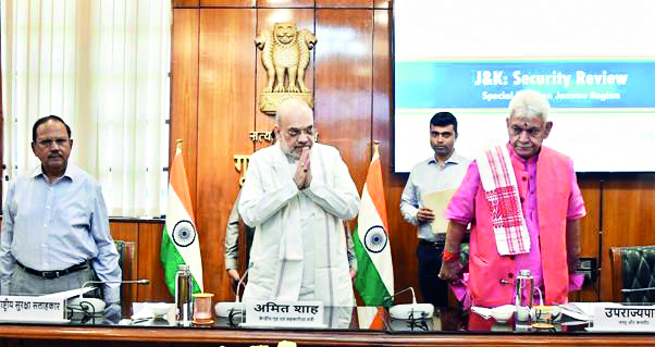Shah orders implementation of area domination, zero-terror plans in Jammu Shah orders implementation of area domination, zero-terror plans in Jammu