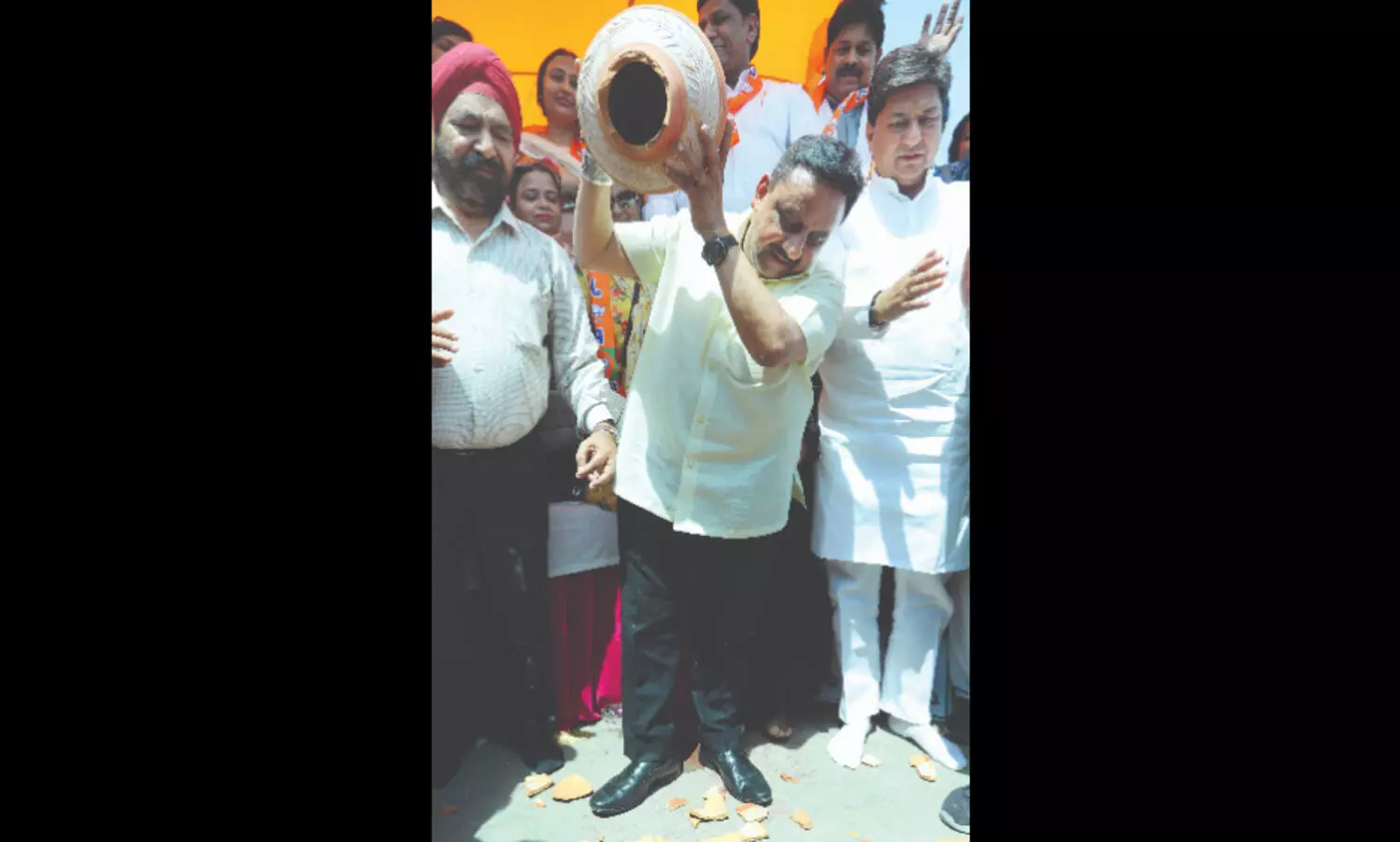 BJP protests, claims Haryana releasing full share of water