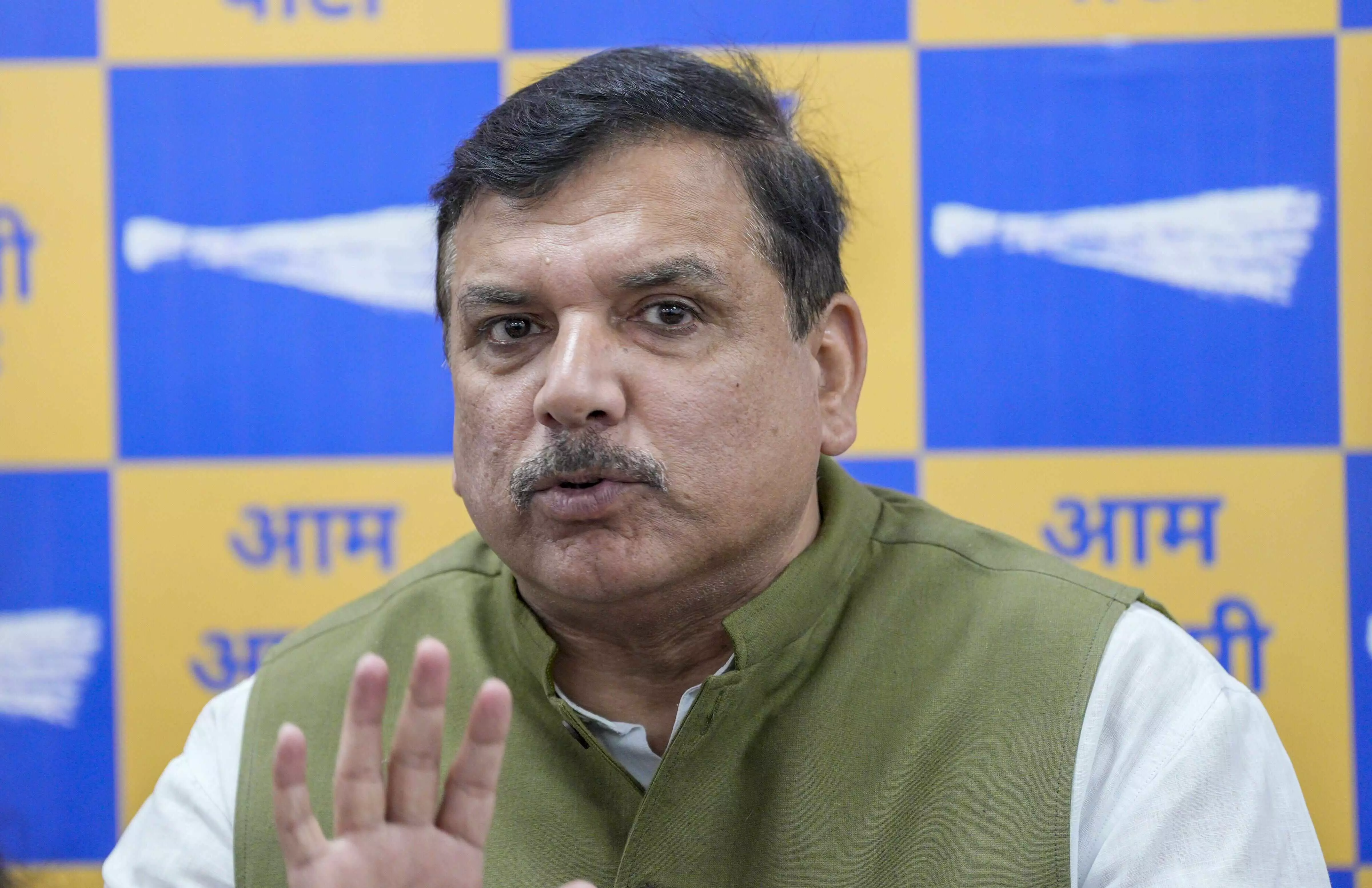 Sanjay Singh seeks INDIA blocs help for Delhis water share from Haryana Sanjay Singh seeks INDIA blocs help for Delhis water share from Haryana
