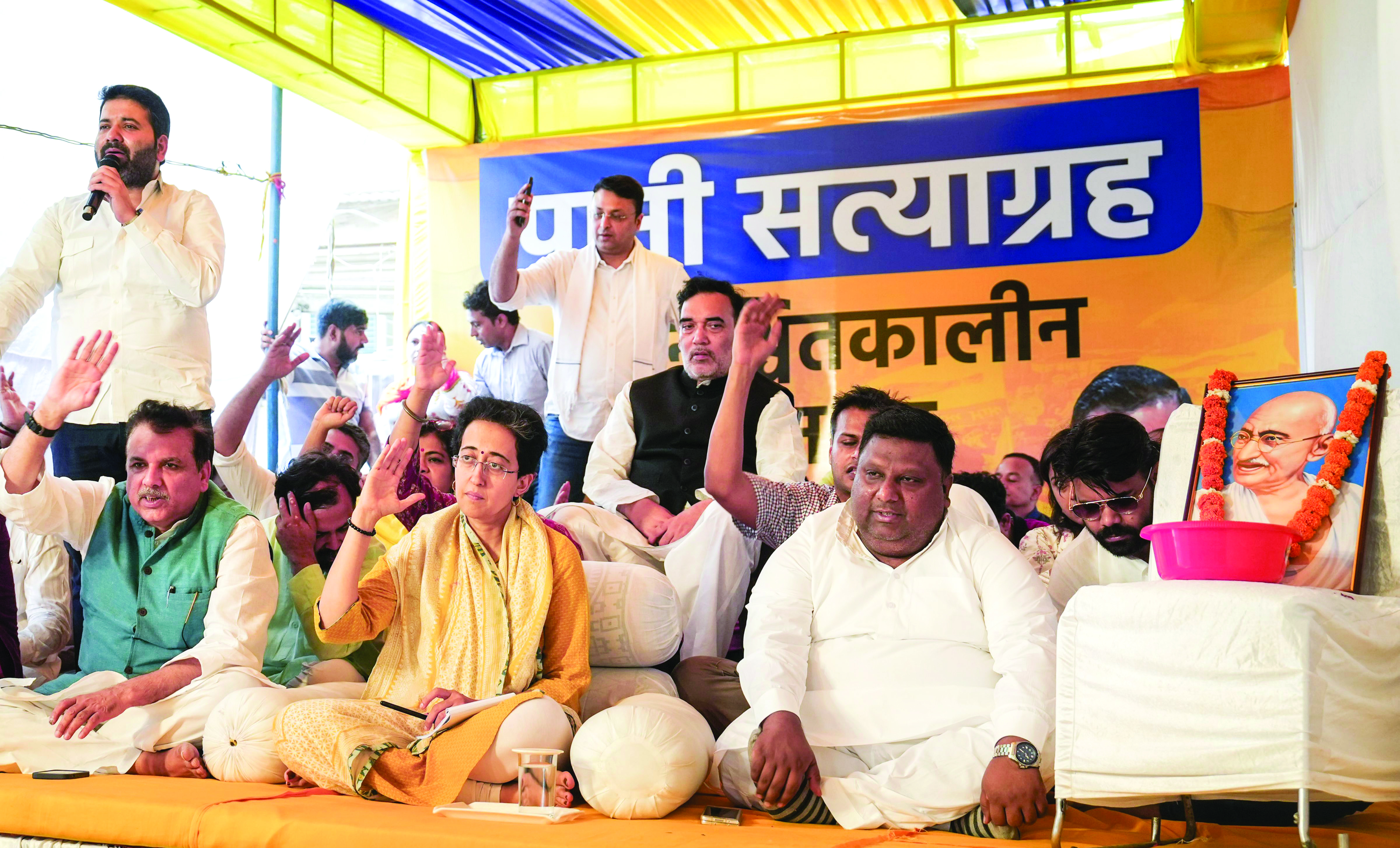 Gates of barrage releasing water to Delhi shut by Haryana: Atishi