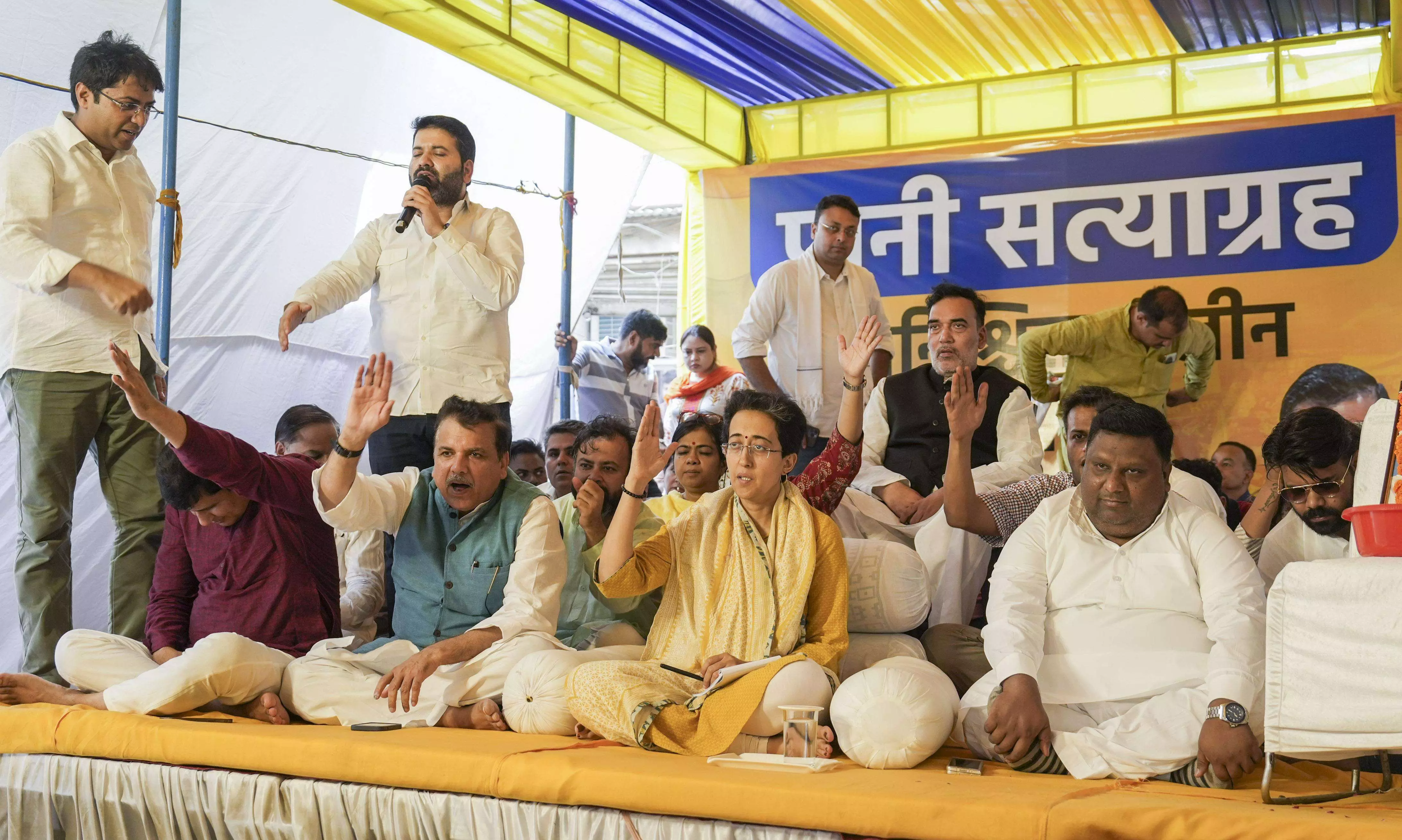 Delhi ministers seek urgent solution of water crisis in letter to PM Modi Delhi ministers seek urgent solution of water crisis in letter to PM Modi