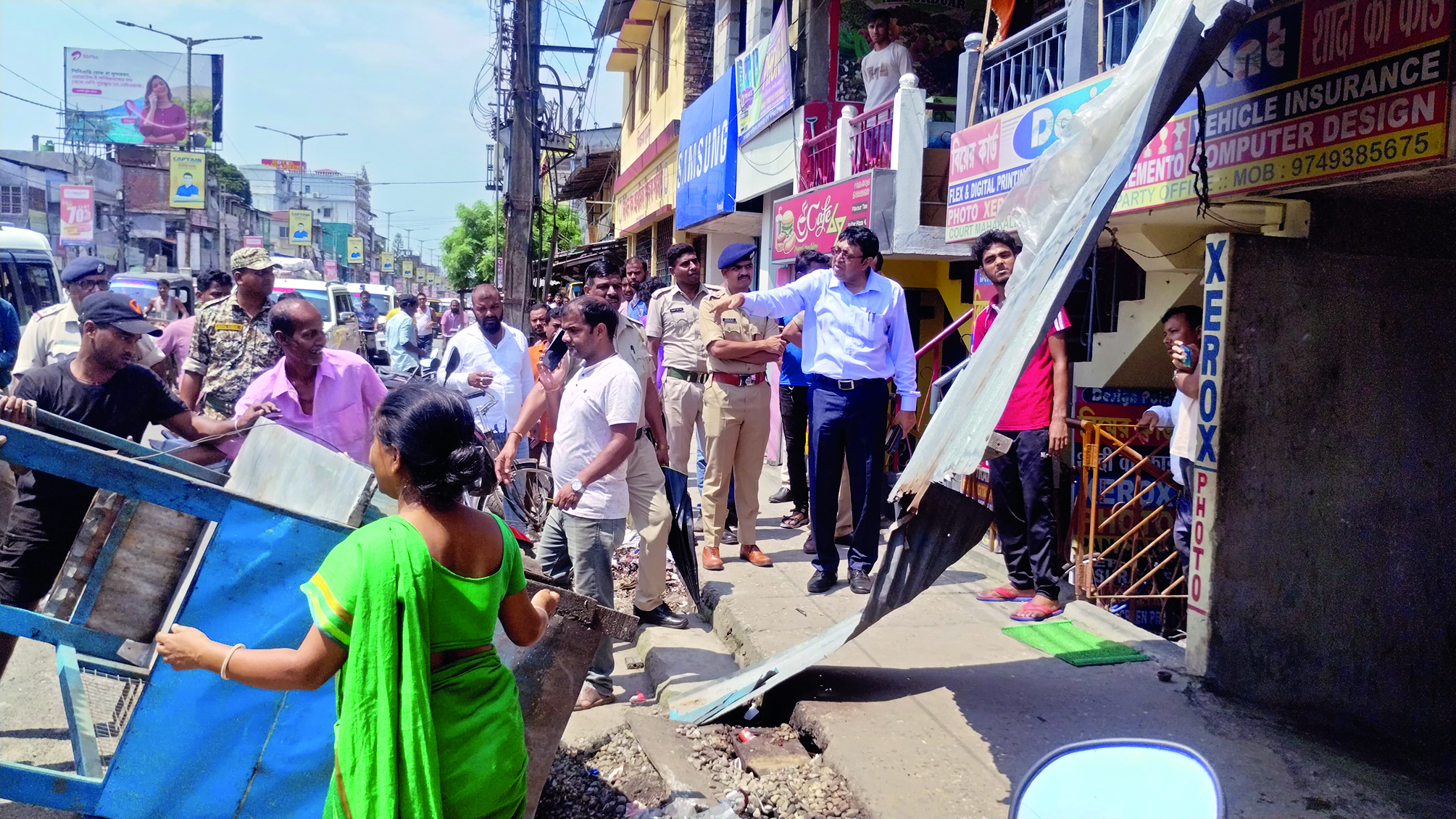 Alipurduar eviction drive   clears illegal encroachments