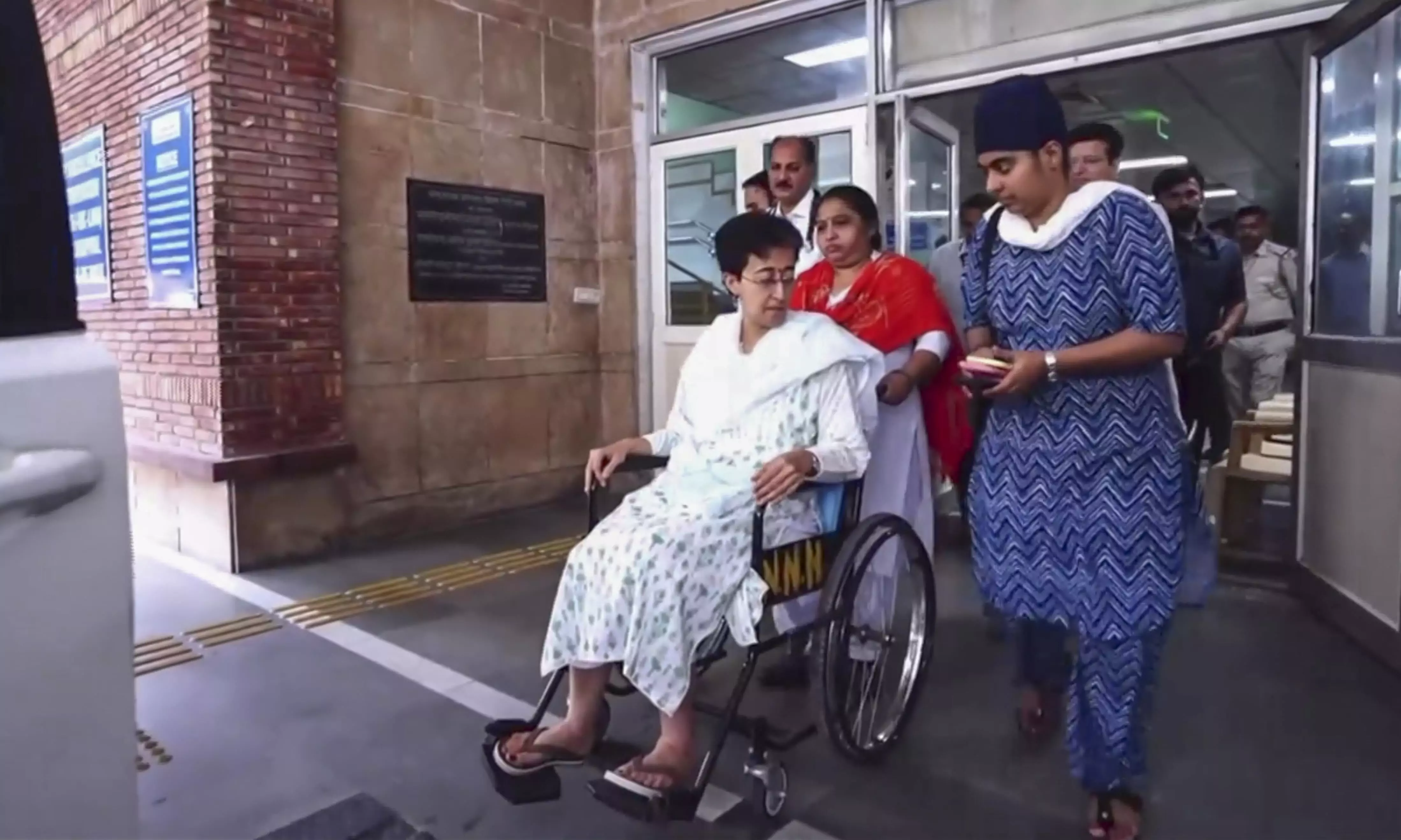 Delhi water minister Atishi discharged from LNJP hospital Delhi water minister Atishi discharged from LNJP hospital