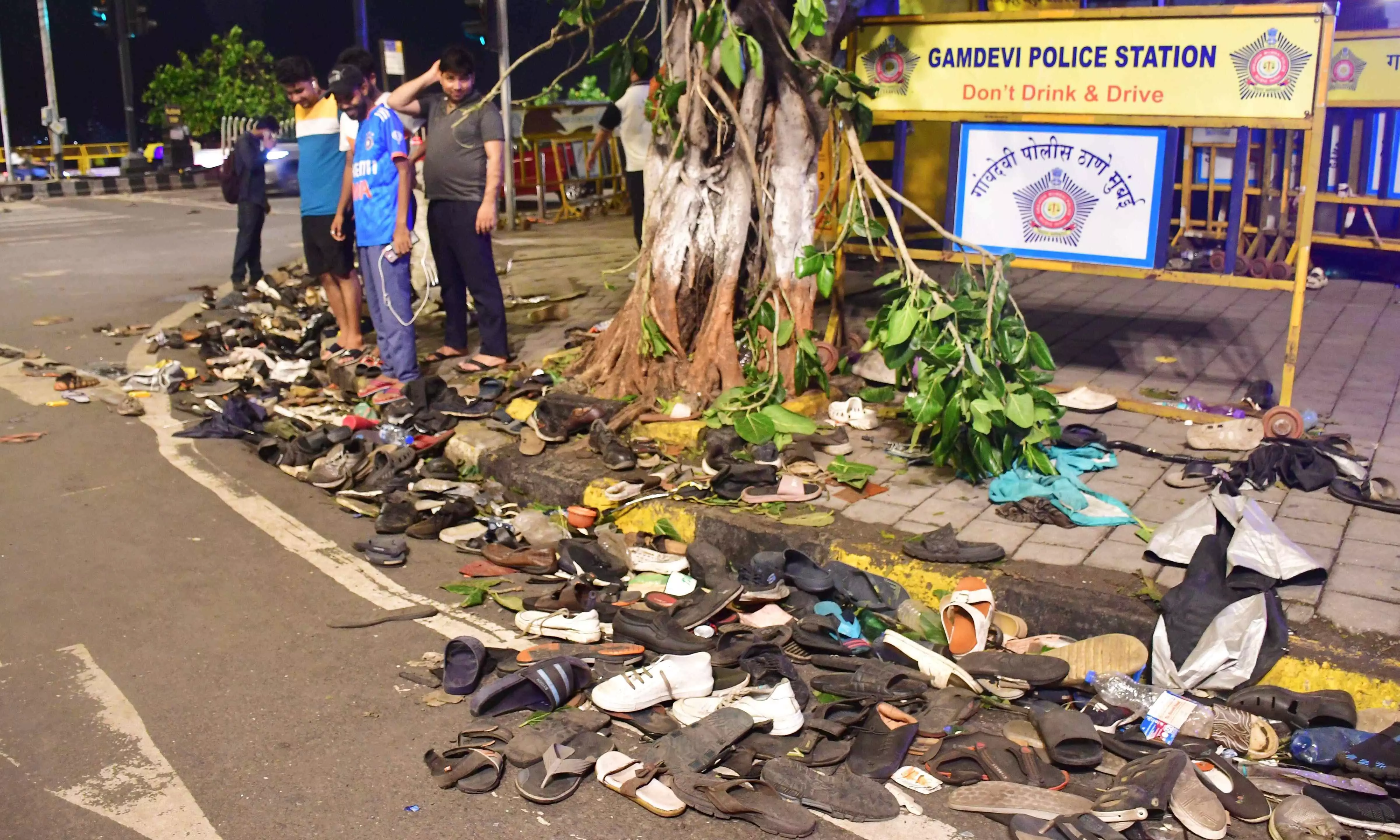 Victory parade aftermath: Water bottles, footwear among trash collected in 2 dumpers, 5 jeeps Victory parade aftermath: Water bottles, footwear among trash collected in 2 dumpers, 5 jeeps