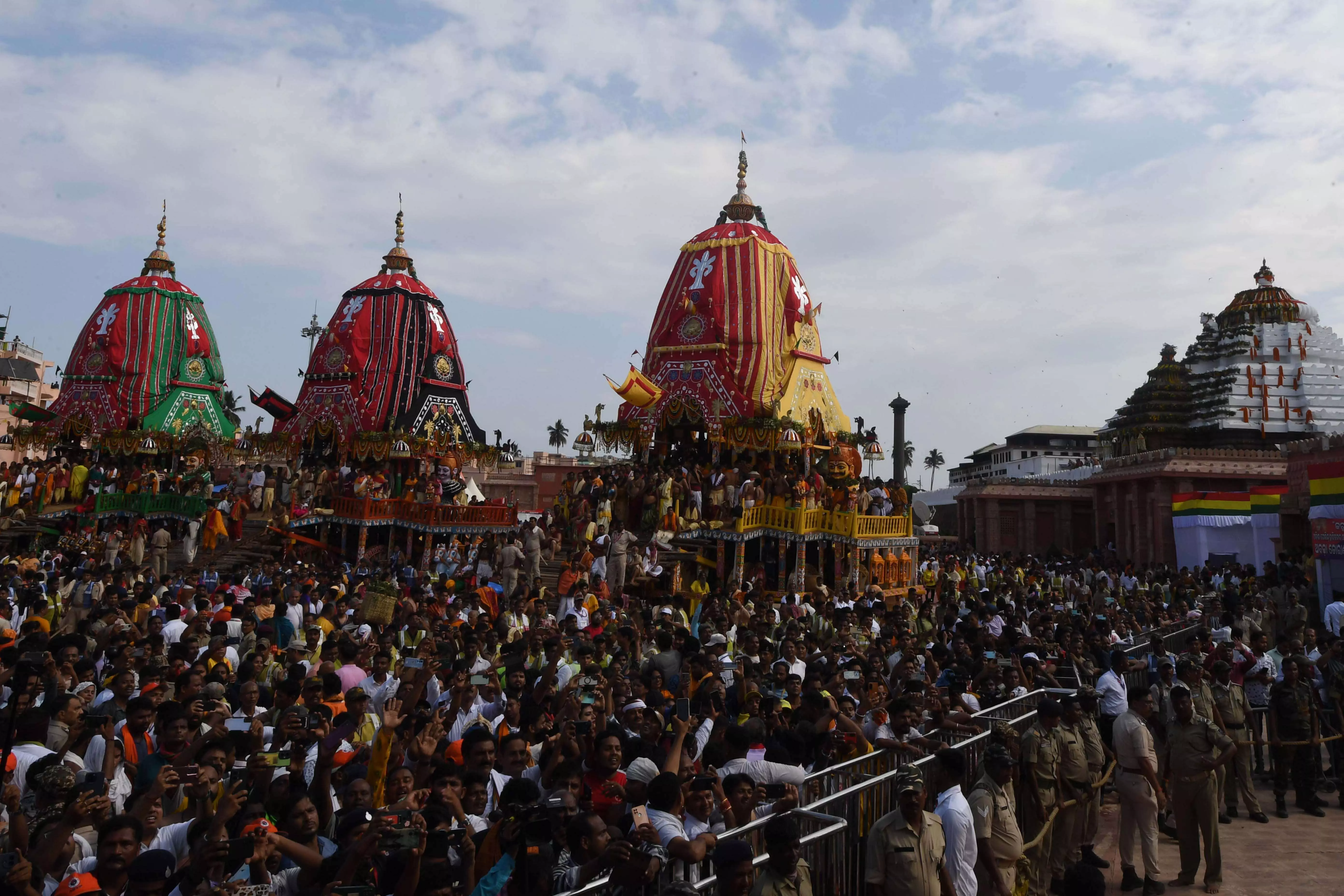 Two dead, over 130 injured during Rath Yatra in Odisha Two dead, over 130 injured during Rath Yatra in Odisha