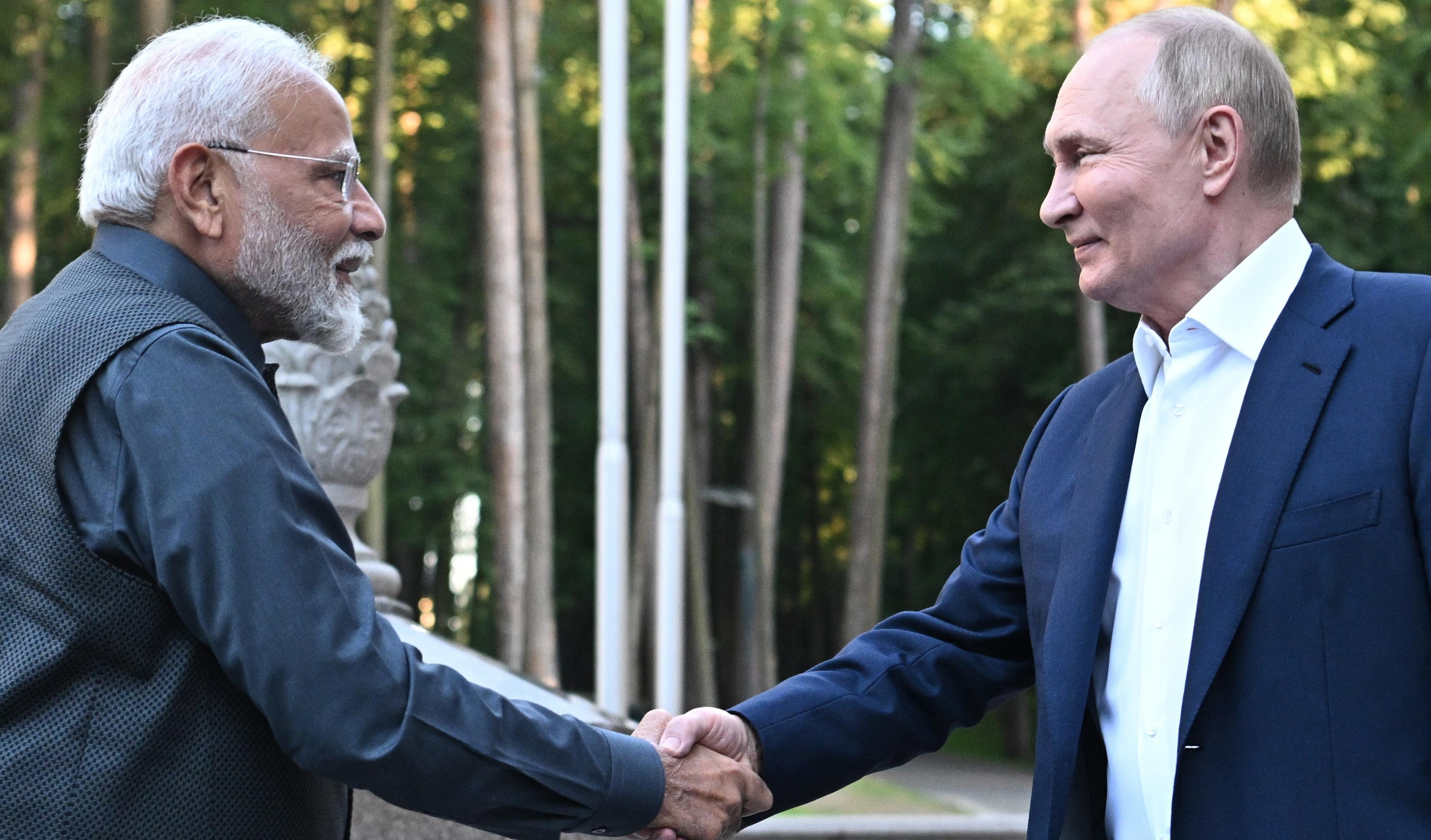 PM Modi-Putin meeting: Russia agrees to release Indian support staff from military