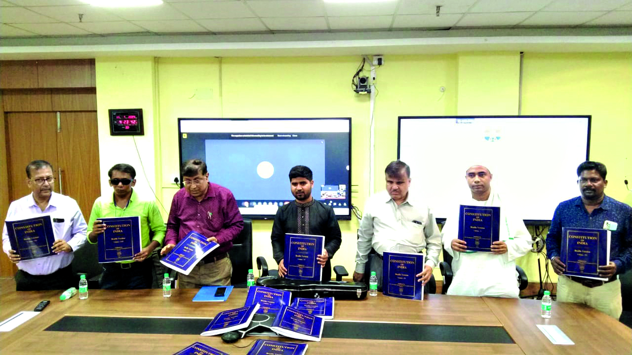 Constitution of India launched in Braille
