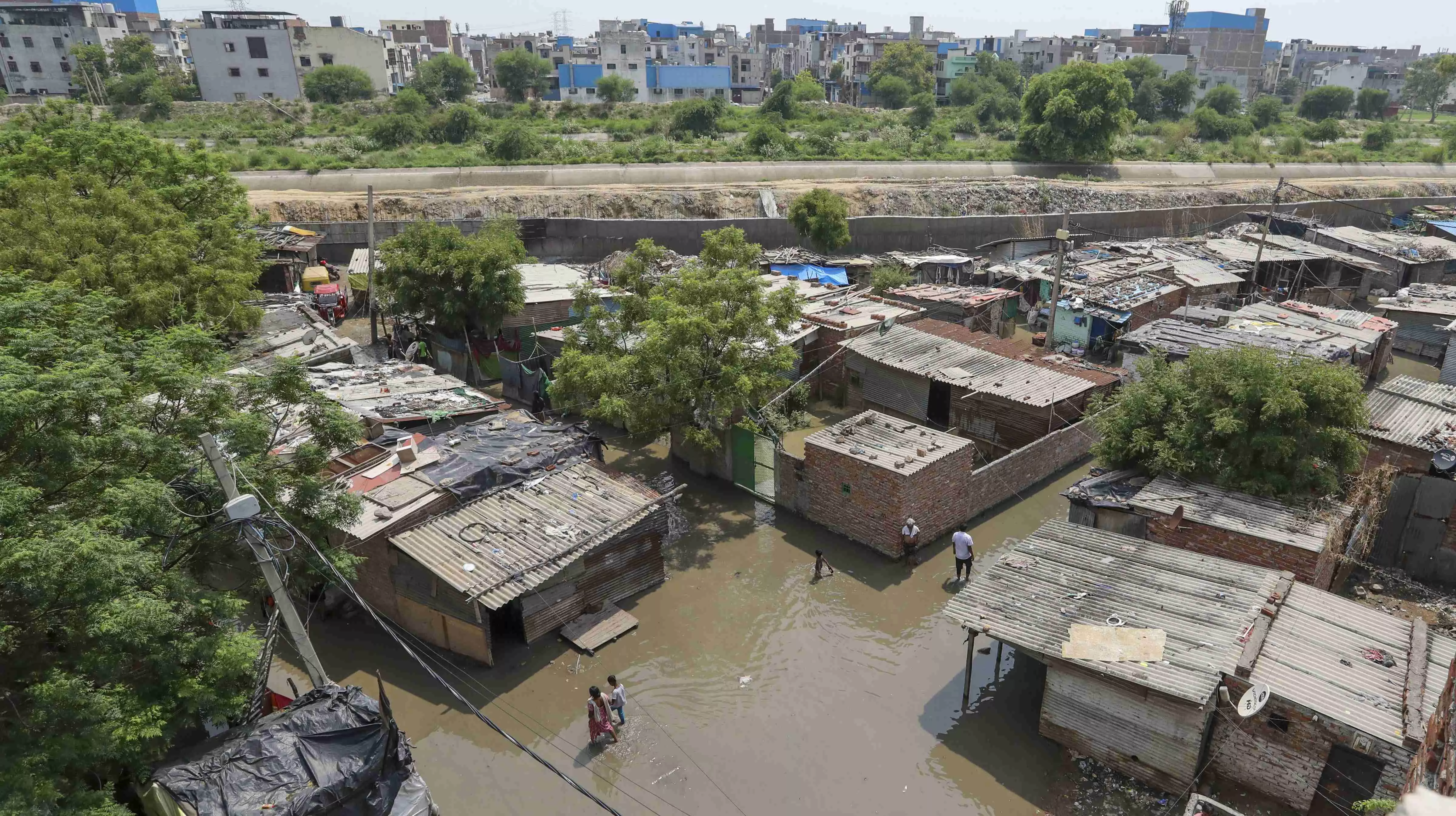 Water pumped out from affected areas in outer Delhis Bawana, repair work on: Residents Water pumped out from affected areas in outer Delhis Bawana, repair work on: Residents