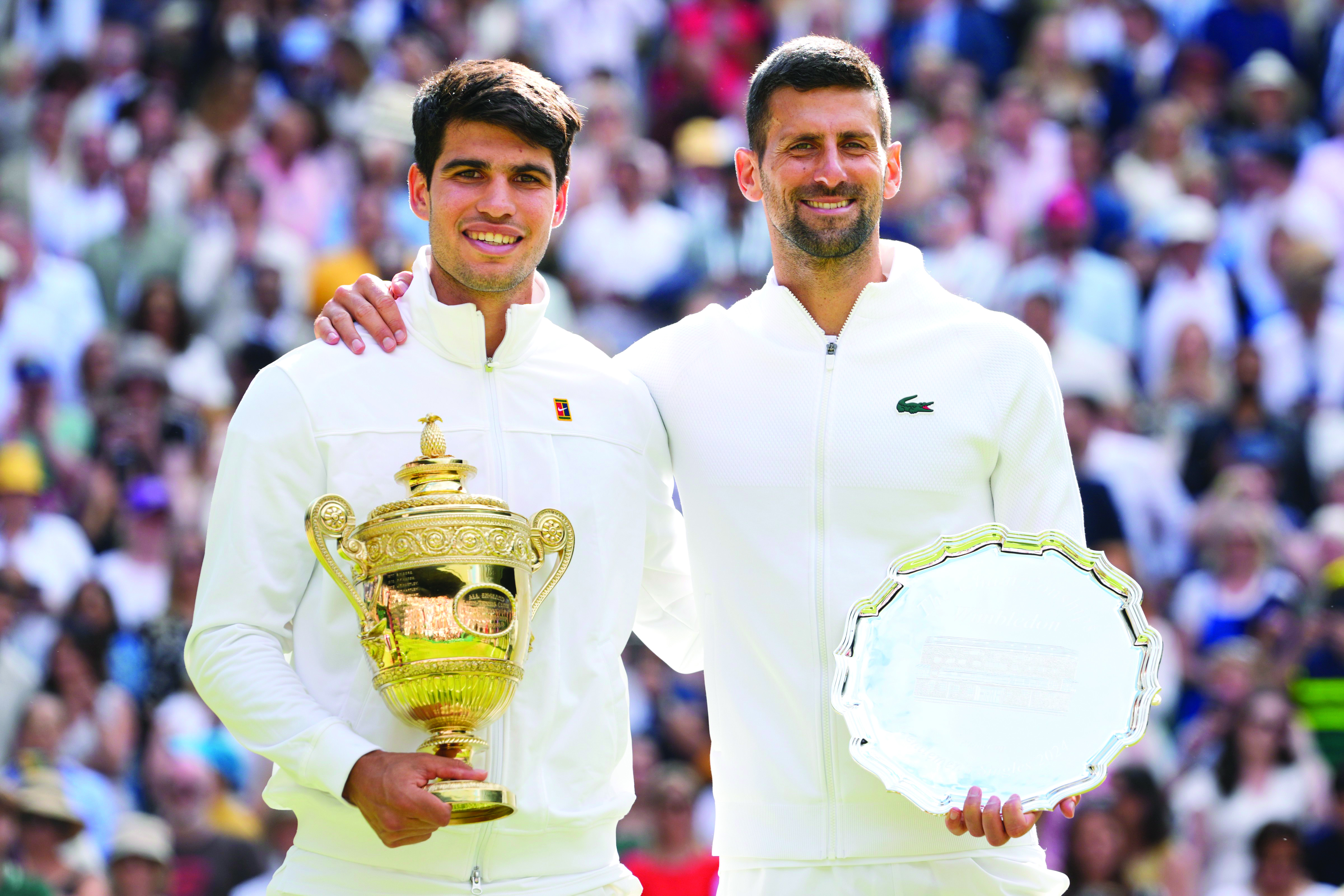 Alcaraz beats Djokovic in 2nd consecutive Wimbledon final