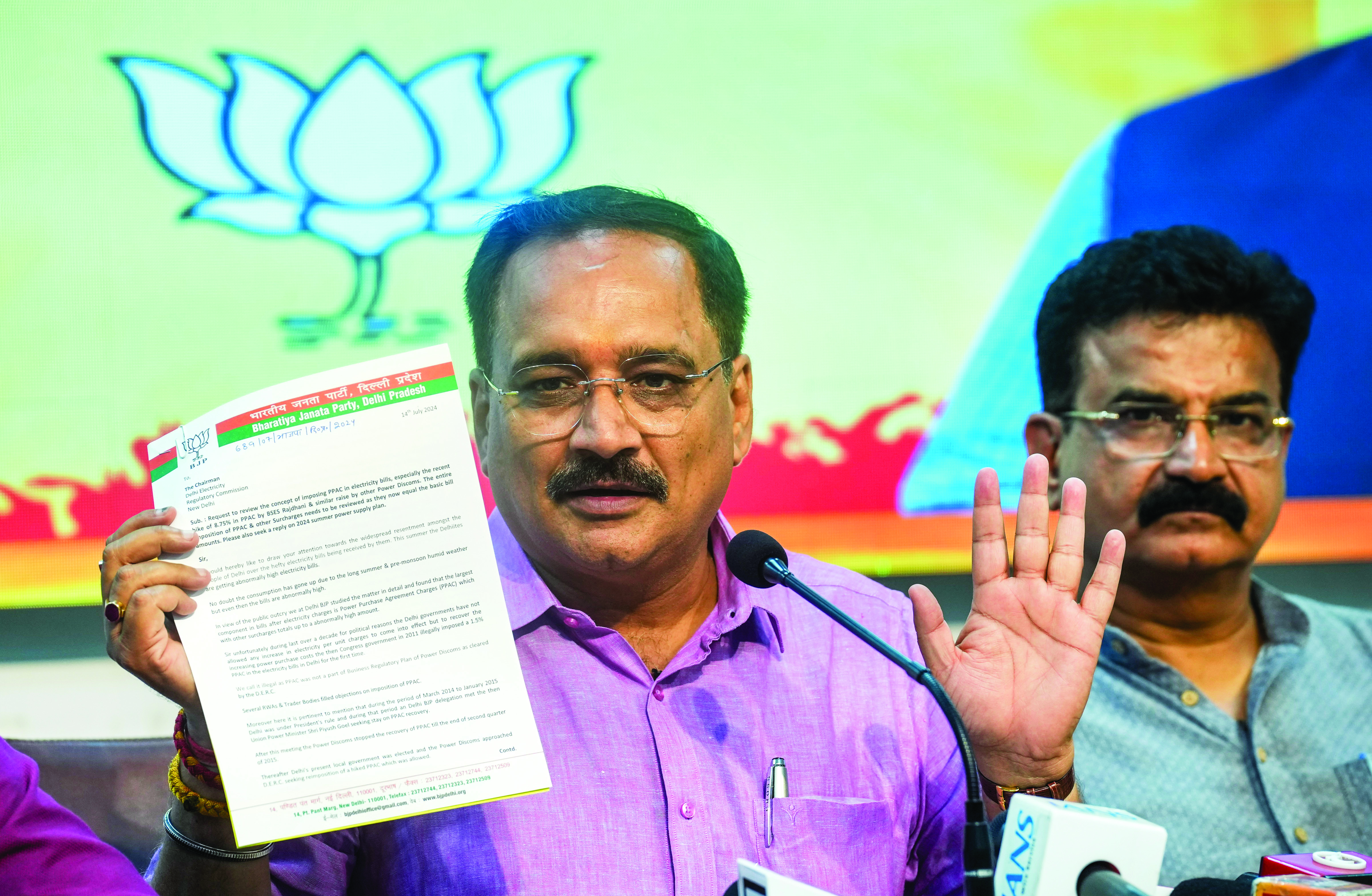 Delhi BJP to protest against ‘hike’ in power tariff today