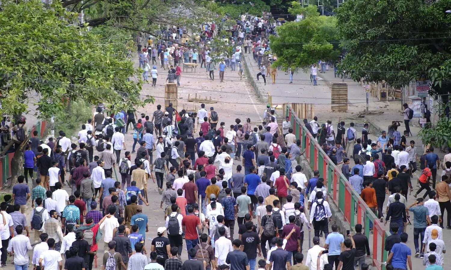 Violent clashes over government jobs quota system leave scores injured in Bangladesh