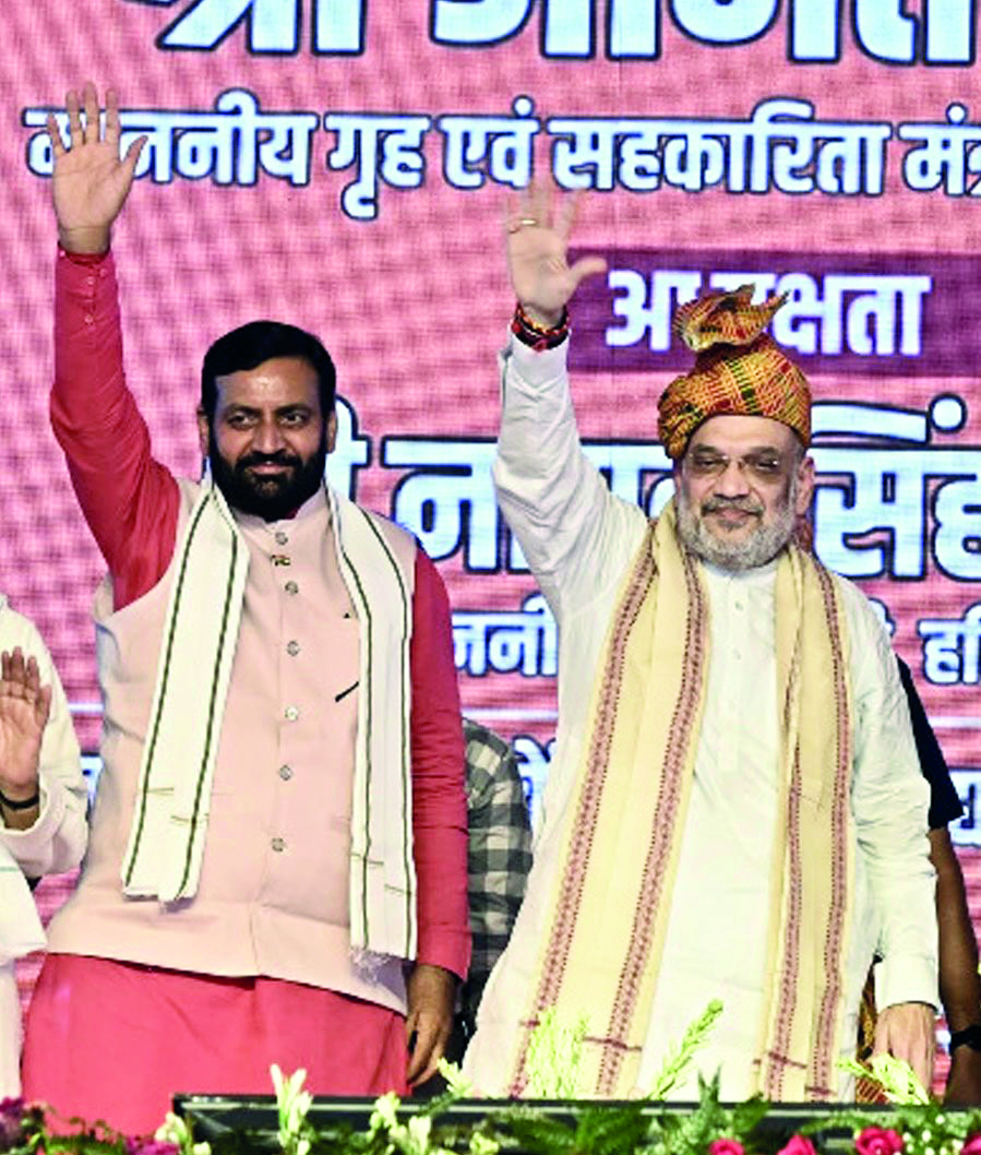 Shah says Cong gave OBC quota to Muslims in Karnataka, BJP won’t allow it in Haryana