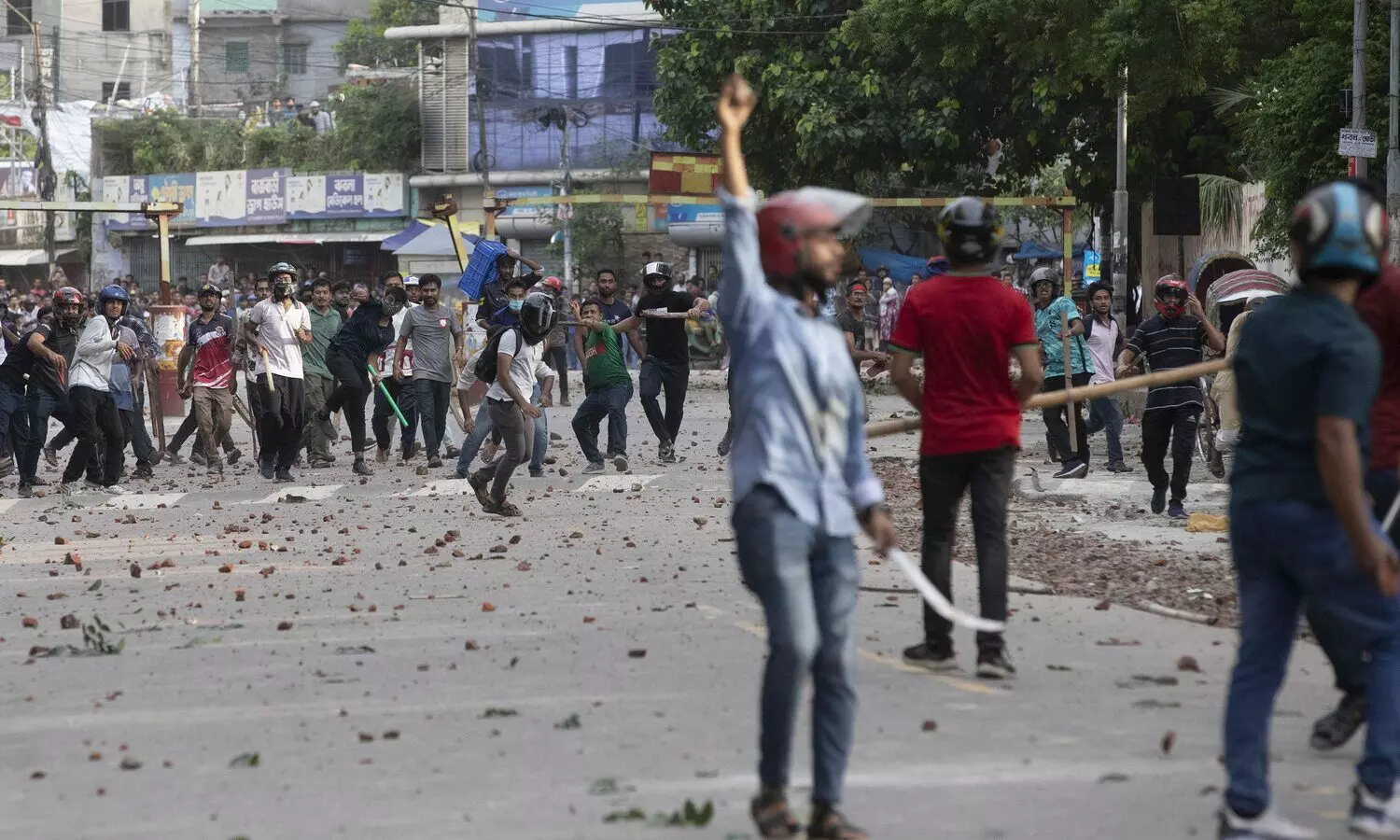 Bangladesh security forces fire bullets and sound grenades as protests escalate