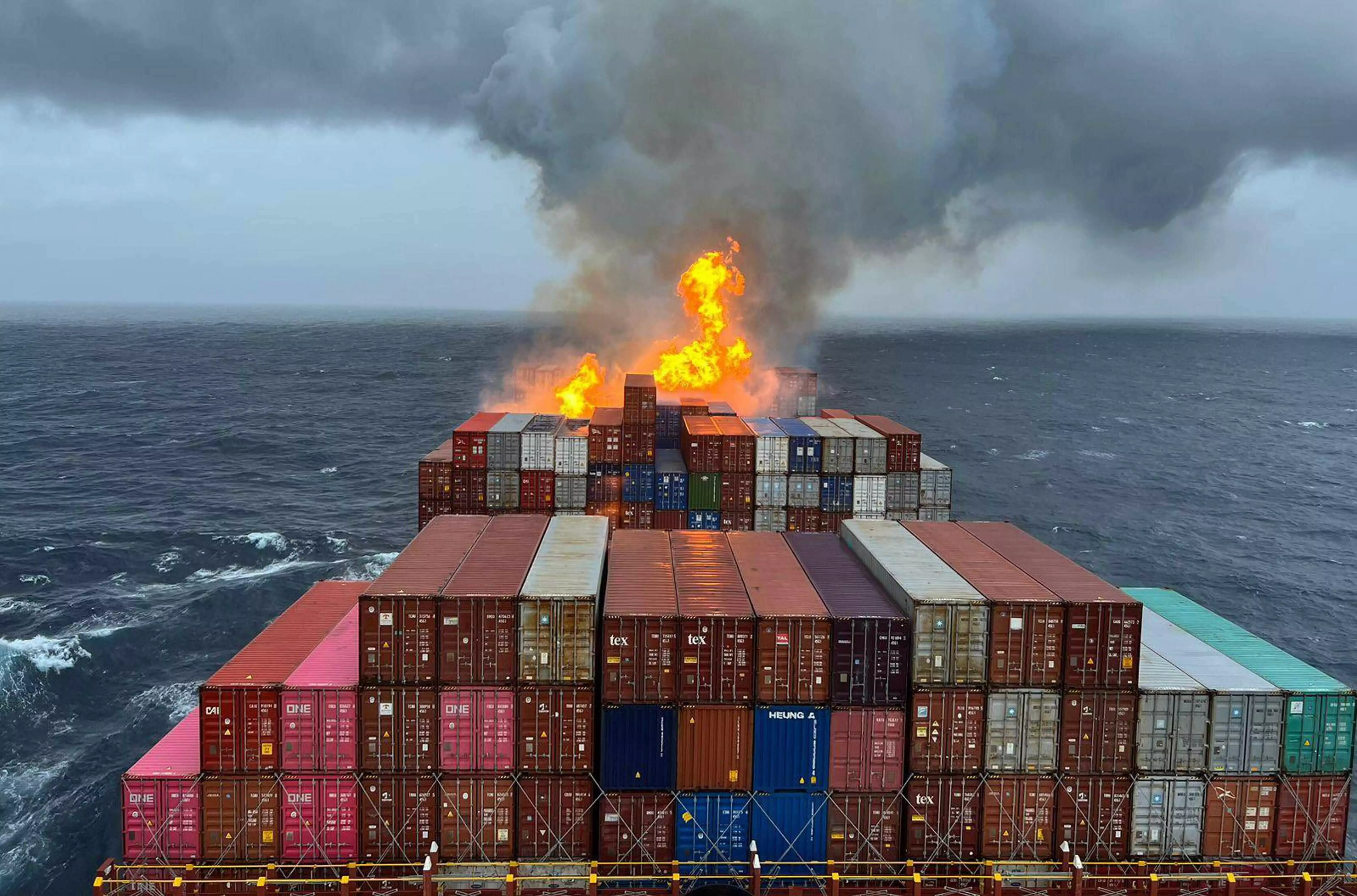 Fire on cargo ship off Karwar under control, one crew member missing: Coast Guard