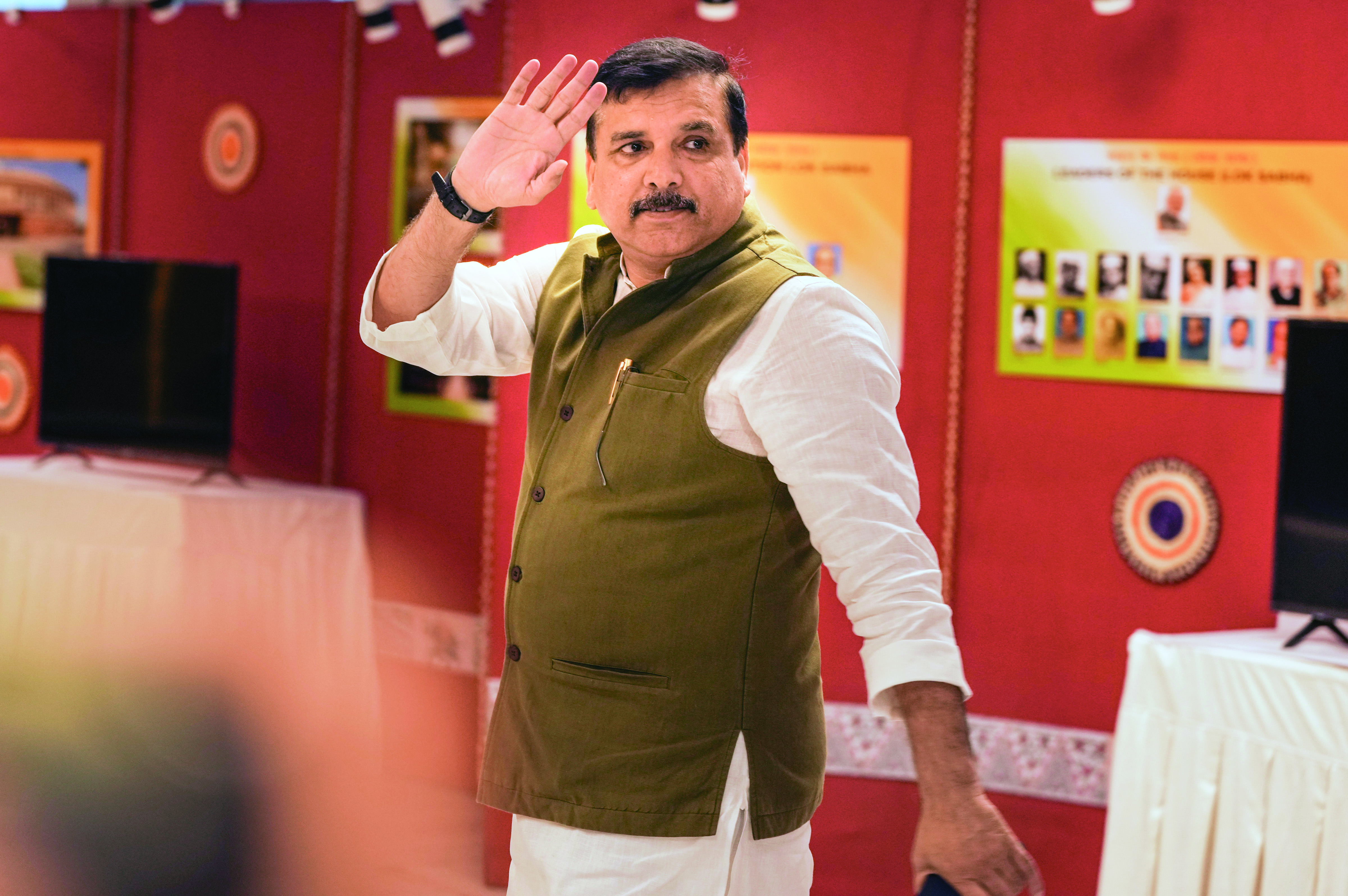 BJP & L-G Saxena playing with CM Kejriwal’s life: Sanjay Singh