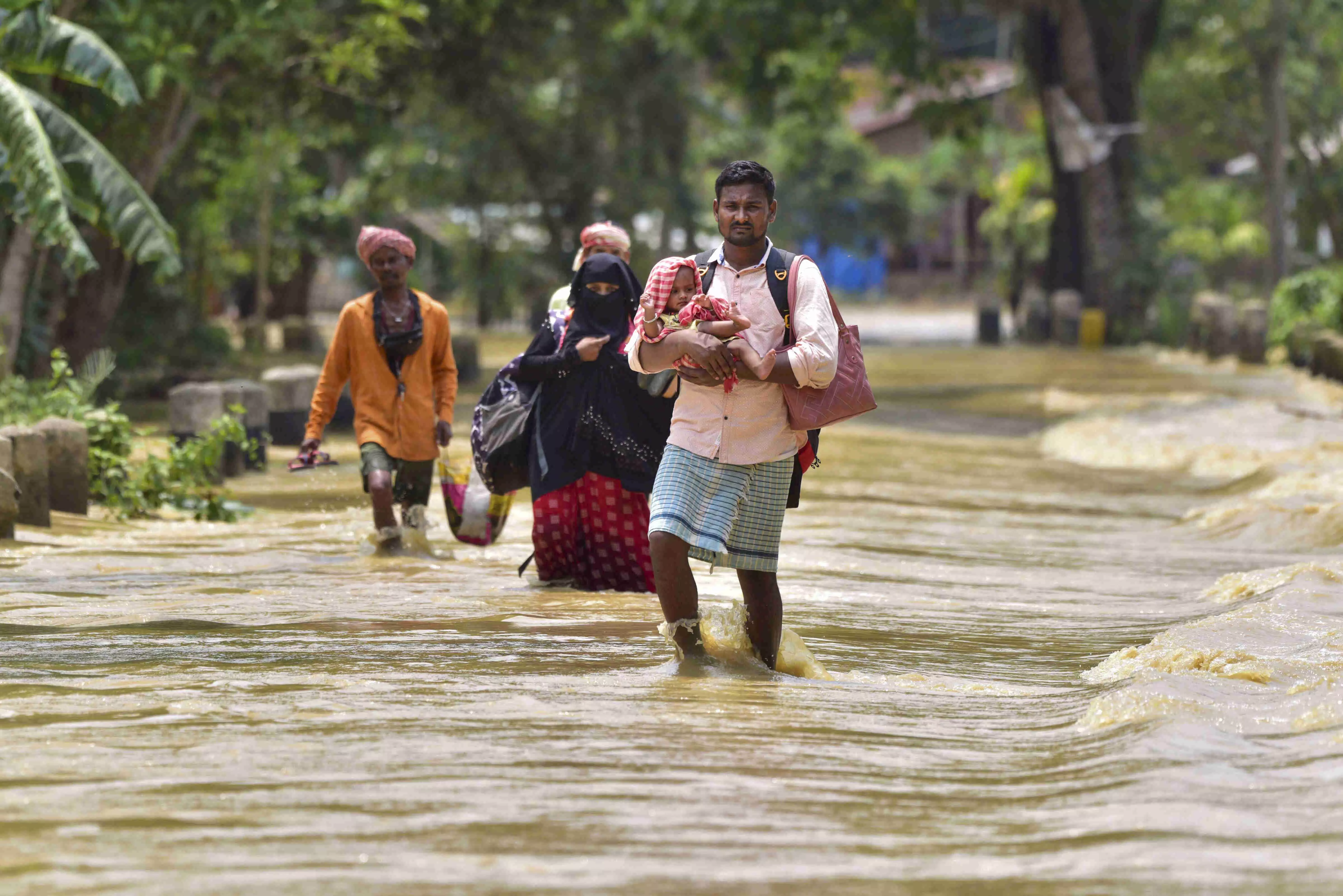 Assam flood situation improves, 1.30 lakh still affected Assam flood situation improves, 1.30 lakh still affected