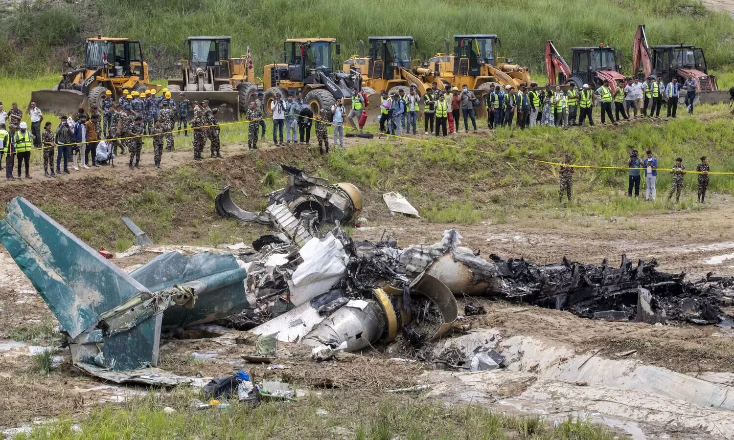 18 killed as plane crashes during takeoff at Kathmandu airport