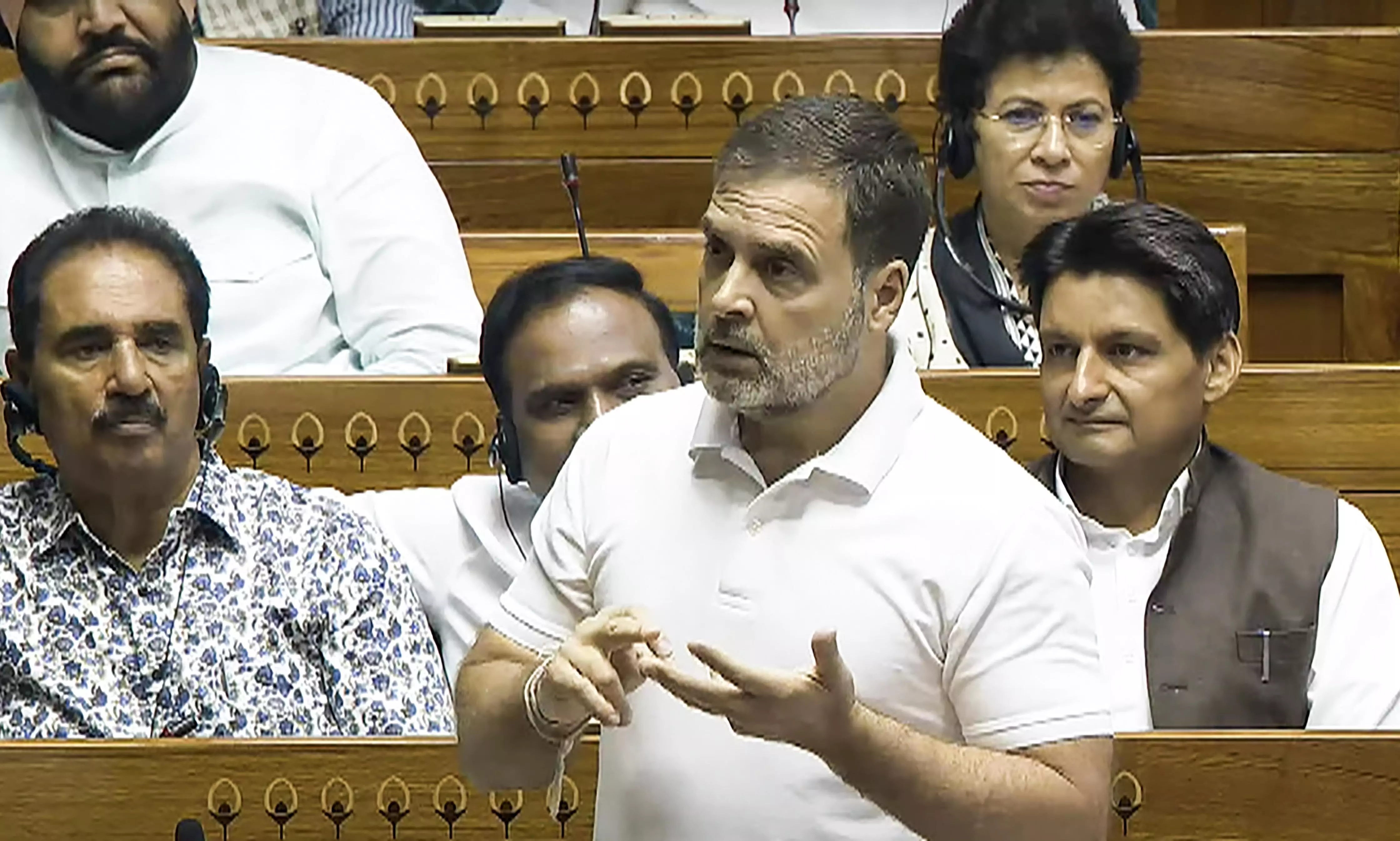 Atmosphere of fear prevails in country, oppn will break BJPs chakravyuh: Rahul Gandhi in LS
