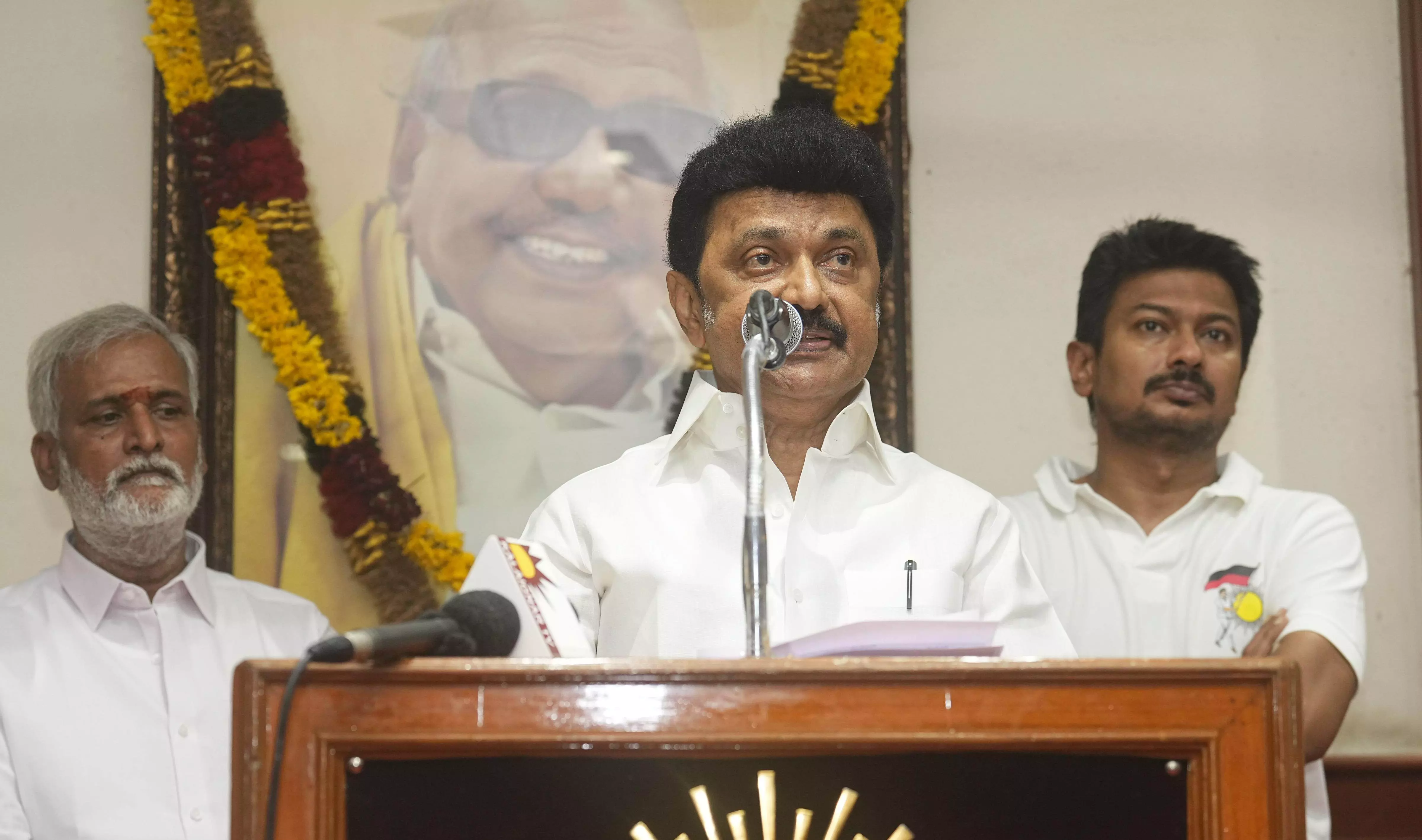Time yet to come to make Udhayanidhi deputy Chief Minister, hints Stalin Time yet to come to make Udhayanidhi deputy Chief Minister, hints Stalin