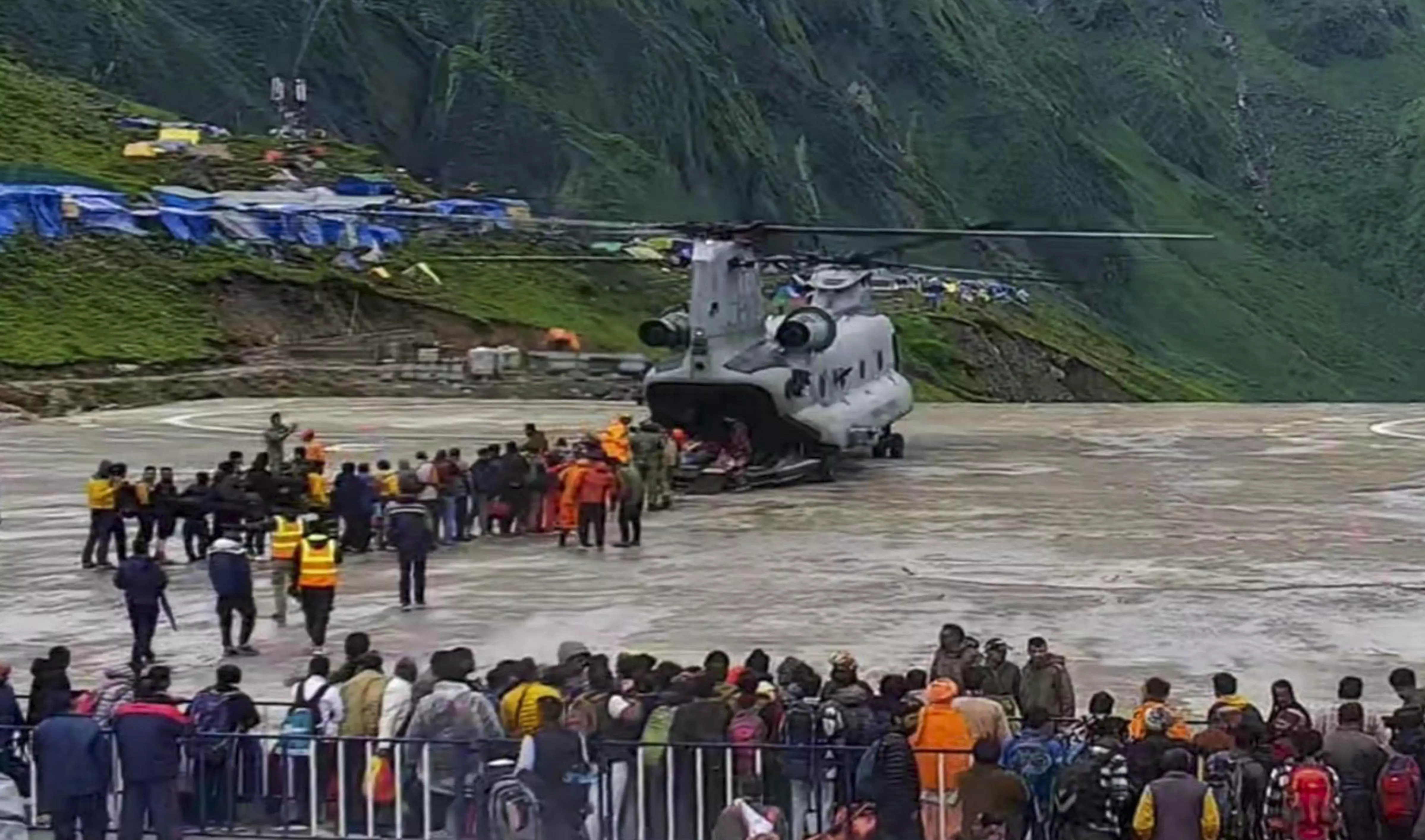Kedarnath rescue operation enters fifth day, air operations speed up as weather clears Kedarnath rescue operation enters fifth day, air operations speed up as weather clears