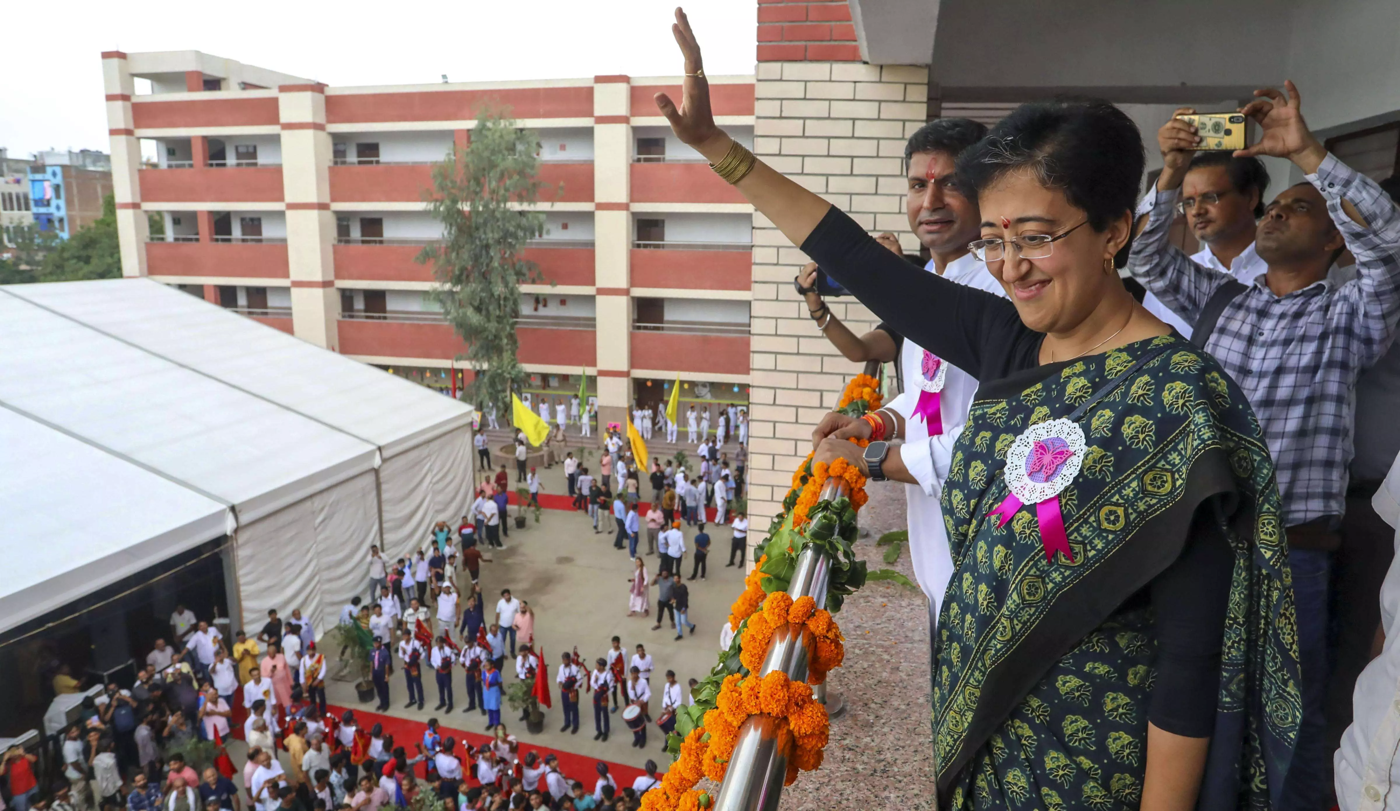 Atishi welcomes SC bail to Sisodia, breaks down on stage during school inauguration Atishi welcomes SC bail to Sisodia, breaks down on stage during school inauguration