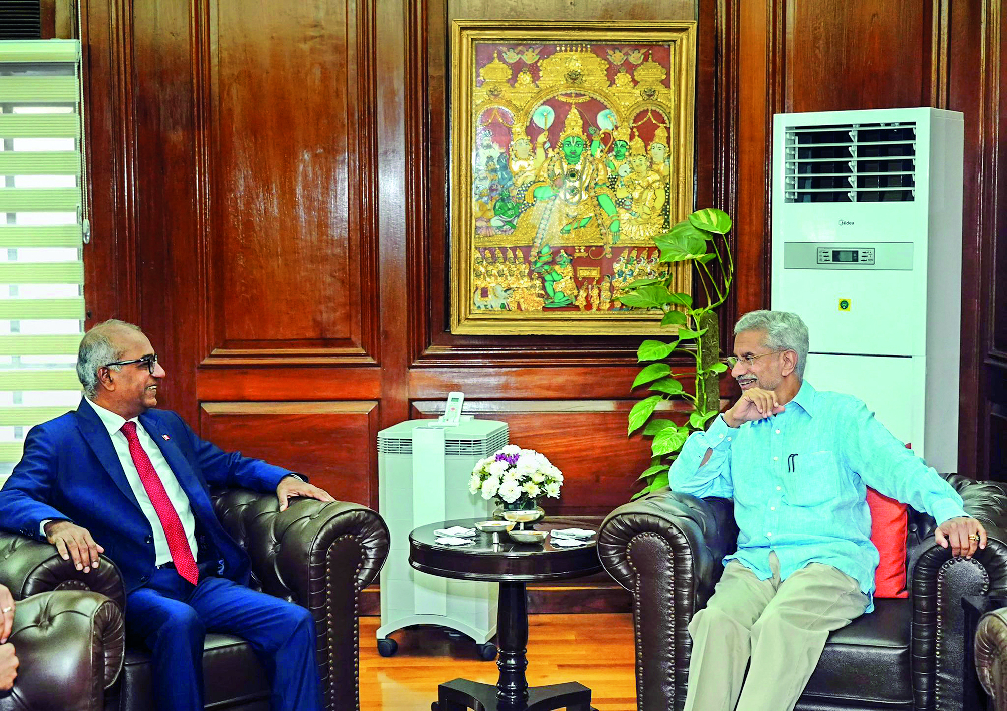 Canadian MP Arya meets EAM Jaishankar Canadian MP Arya meets EAM Jaishankar