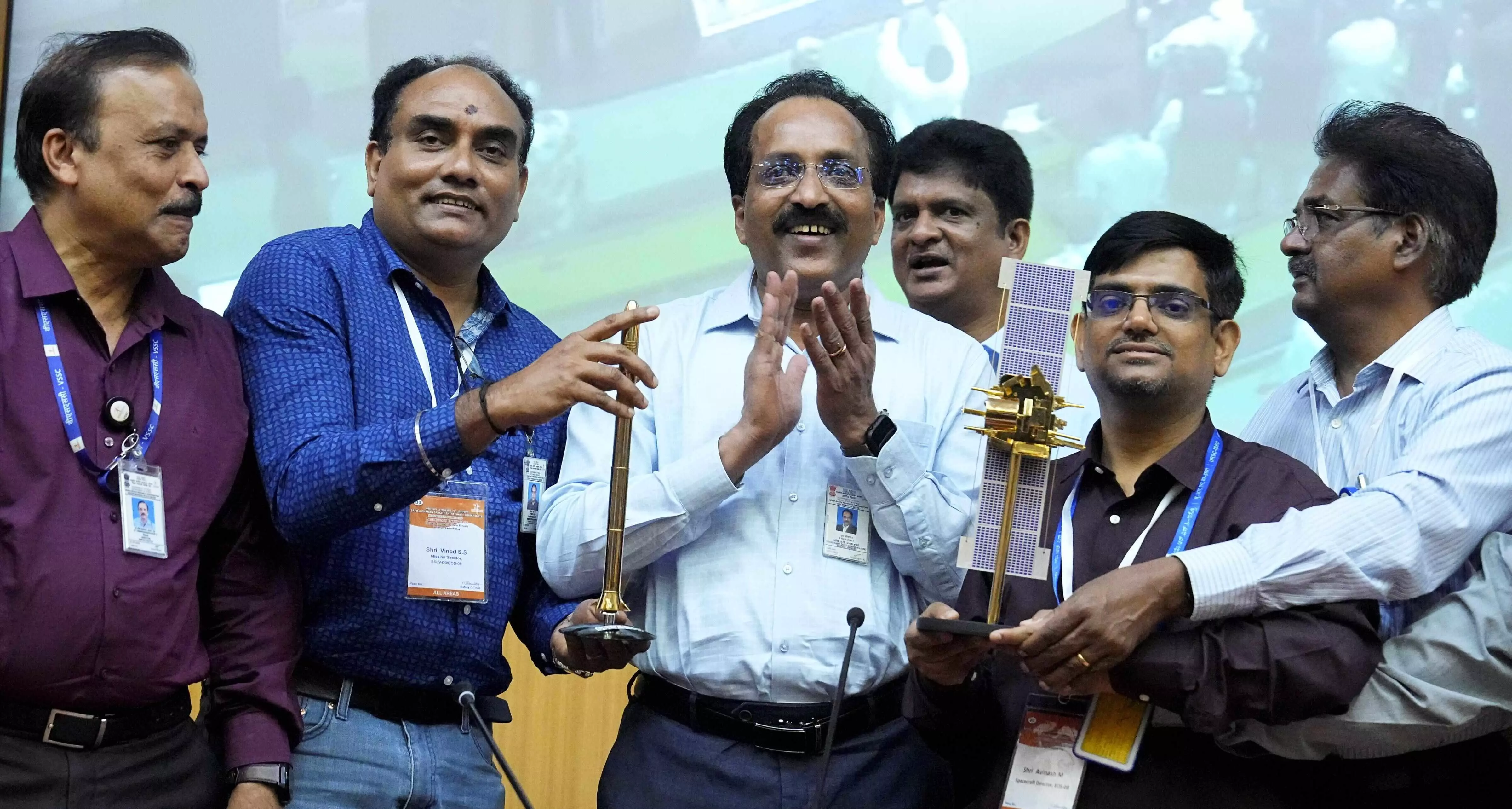 Third developmental flight of SSLV is 100% success: ISRO Chairman S Vijay Karthik Third developmental flight of SSLV is 100% success: ISRO Chairman S Vijay Karthik