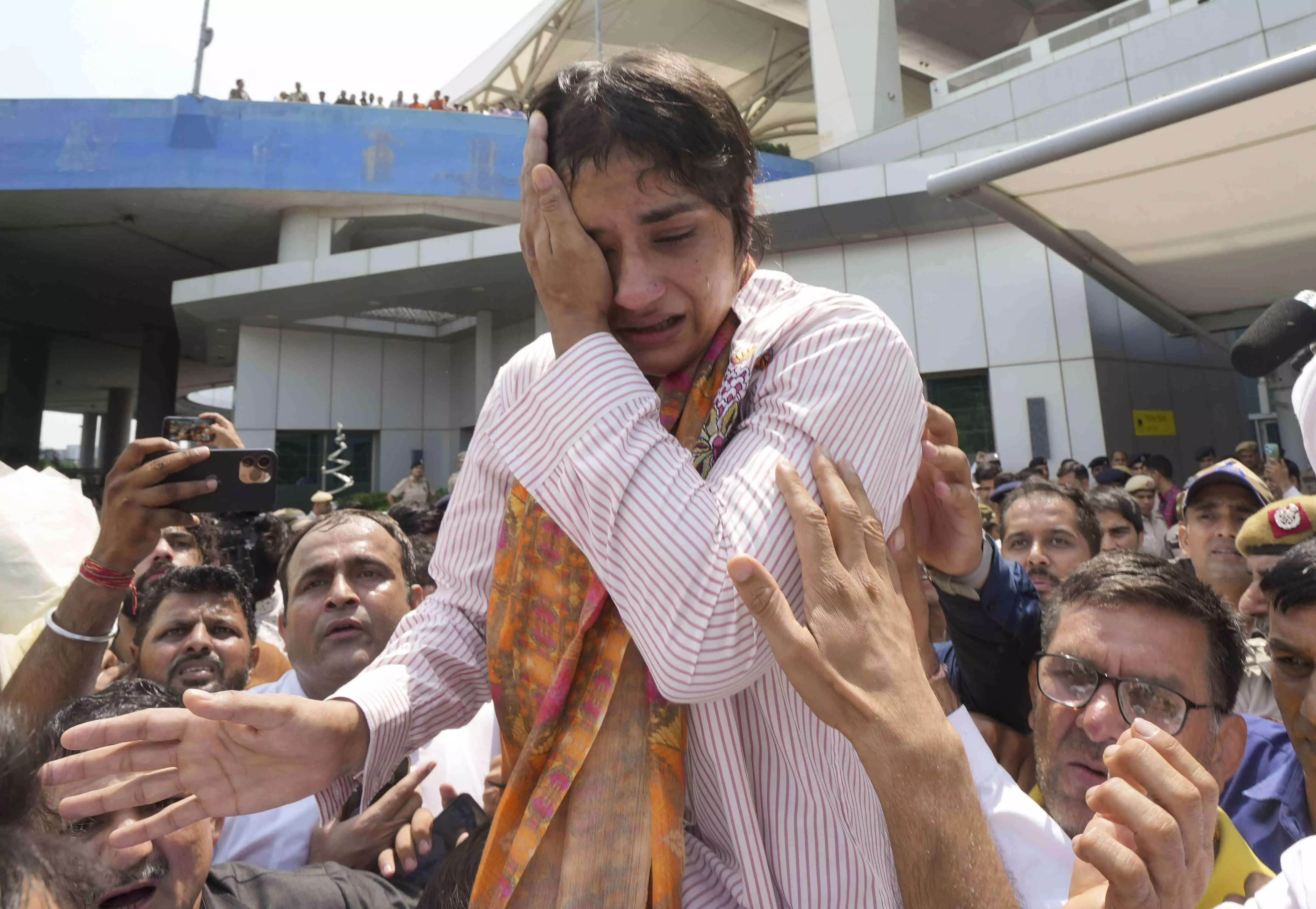 Our fight will continue, truth will prevail: Vinesh Phogat Our fight will continue, truth will prevail: Vinesh Phogat