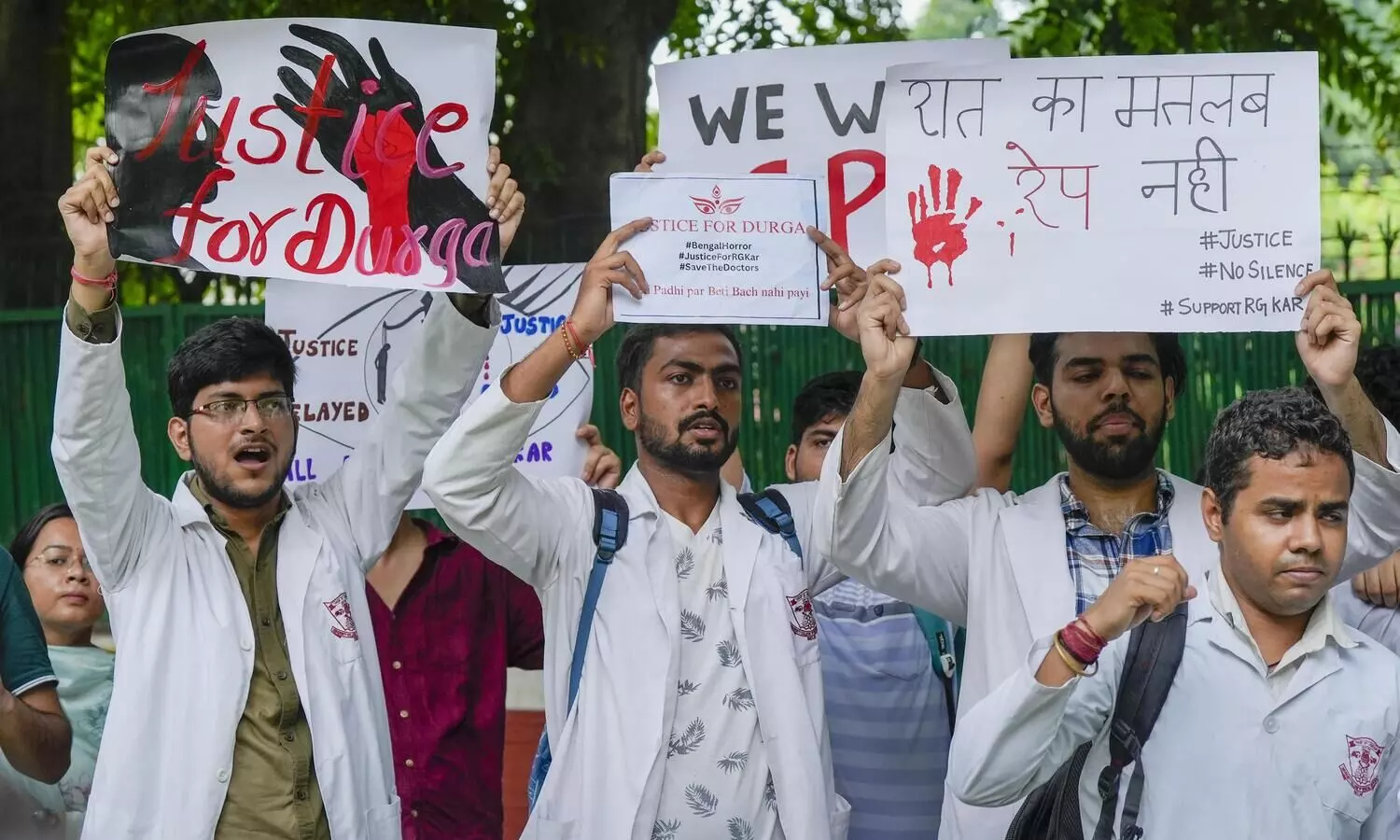 Doctors offer elective OPD services outside Nirman Bhawan in Delhi