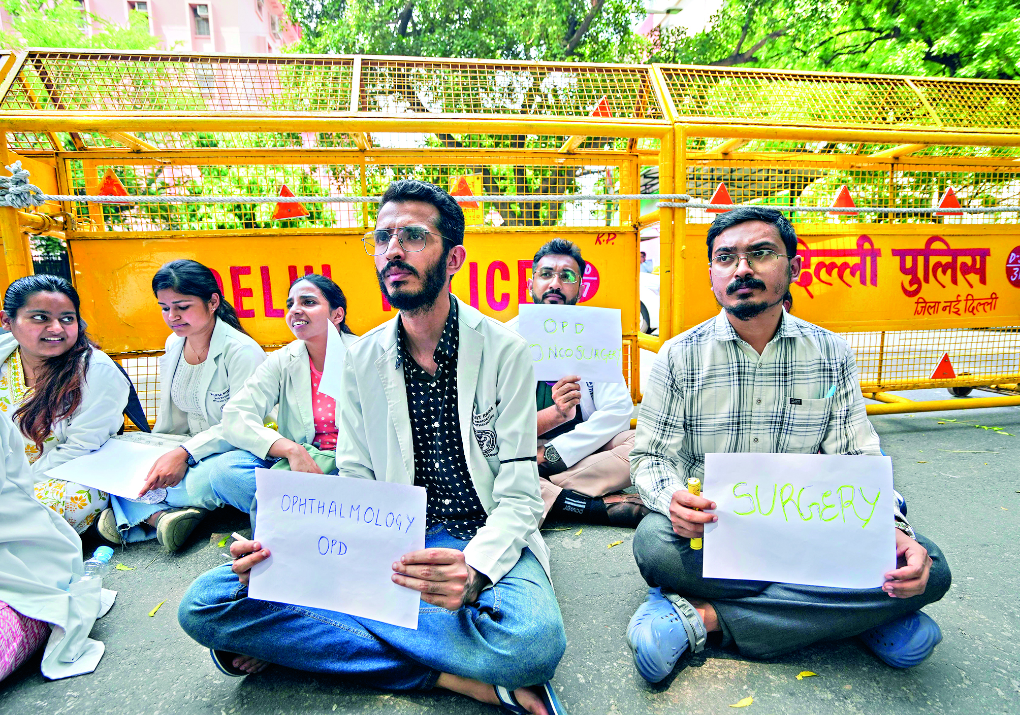 Delhi: Doctors offer elective OPD services outside Nirman Bhawan