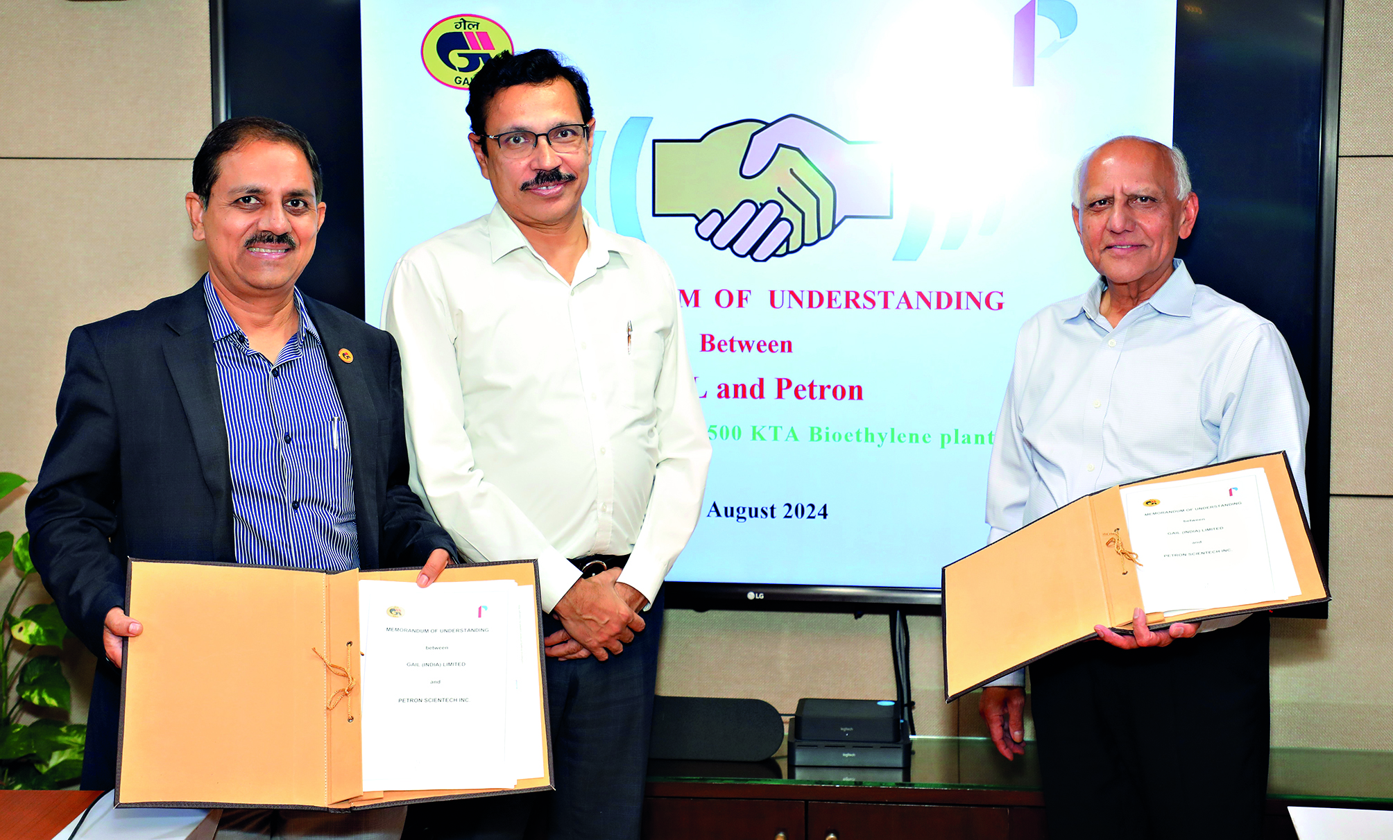GAIL and Petron ink MoU for setting up a bio-ethylene plant in India GAIL and Petron ink MoU for setting up a bio-ethylene plant in India