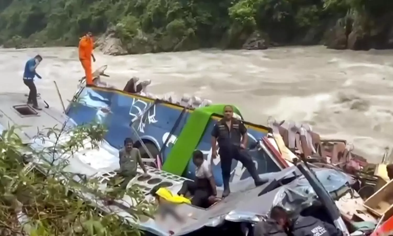 14 people killed, 16 injured as Indian-registered bus plunges into river in Nepal
