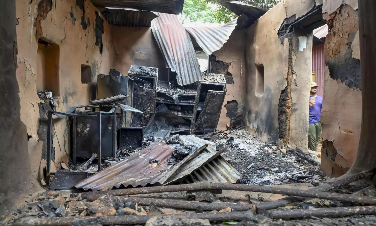 12 houses set on fire in Tripura after idol defaced at temple