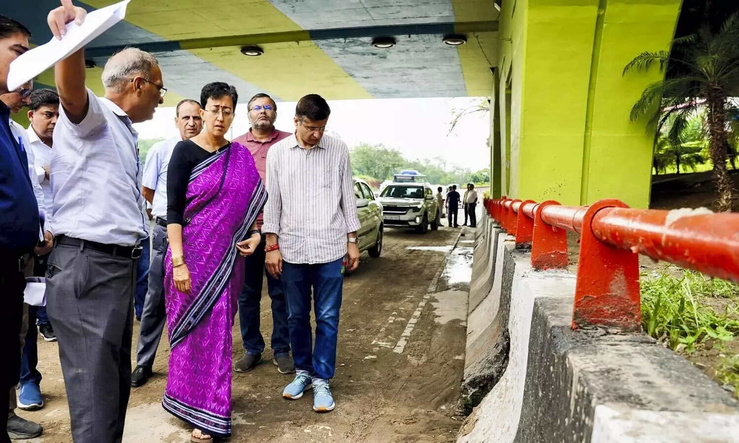 Atishi directs officials to increase pumping capacity of rainwater at Dhaula Kuan