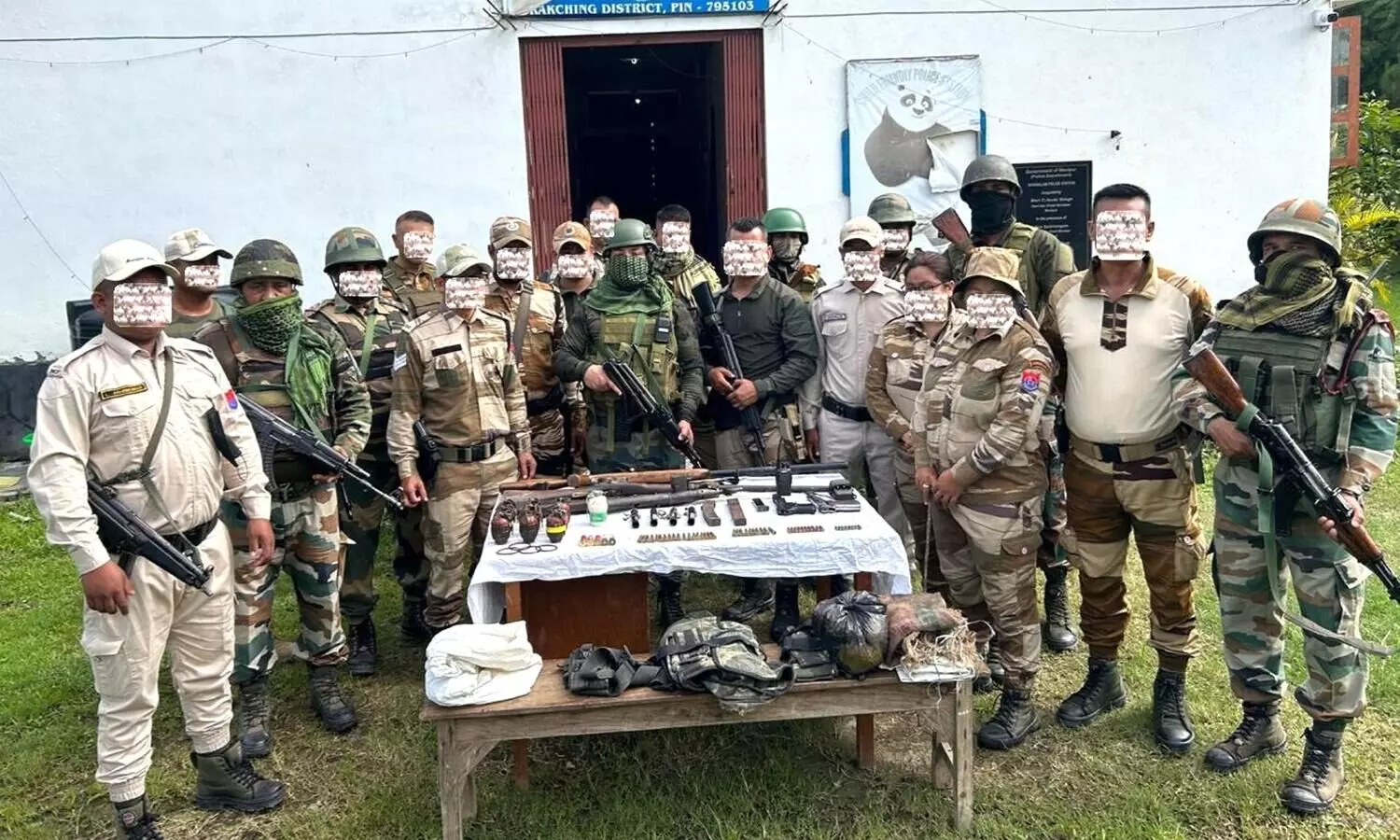 Huge cache of arms recovered from Manipurs Imphal East