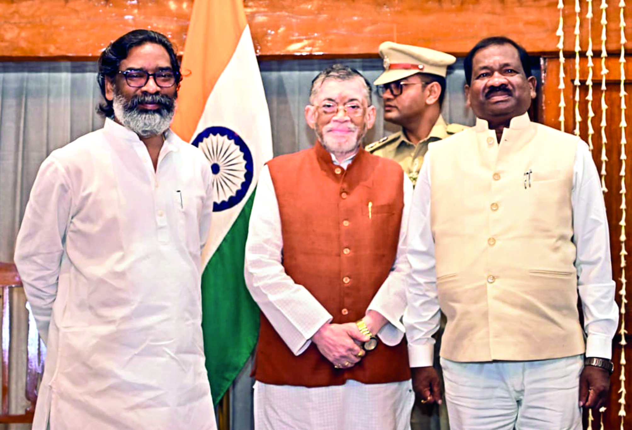 JMM MLA Ramdas Soren takes oath as Jharkhand minister JMM MLA Ramdas Soren takes oath as Jharkhand minister